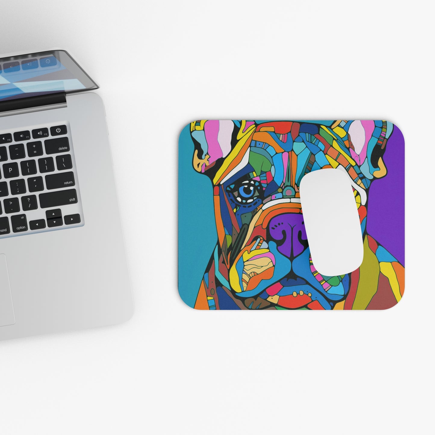 Modern Art Dog Mouse Pad (Rectangle)