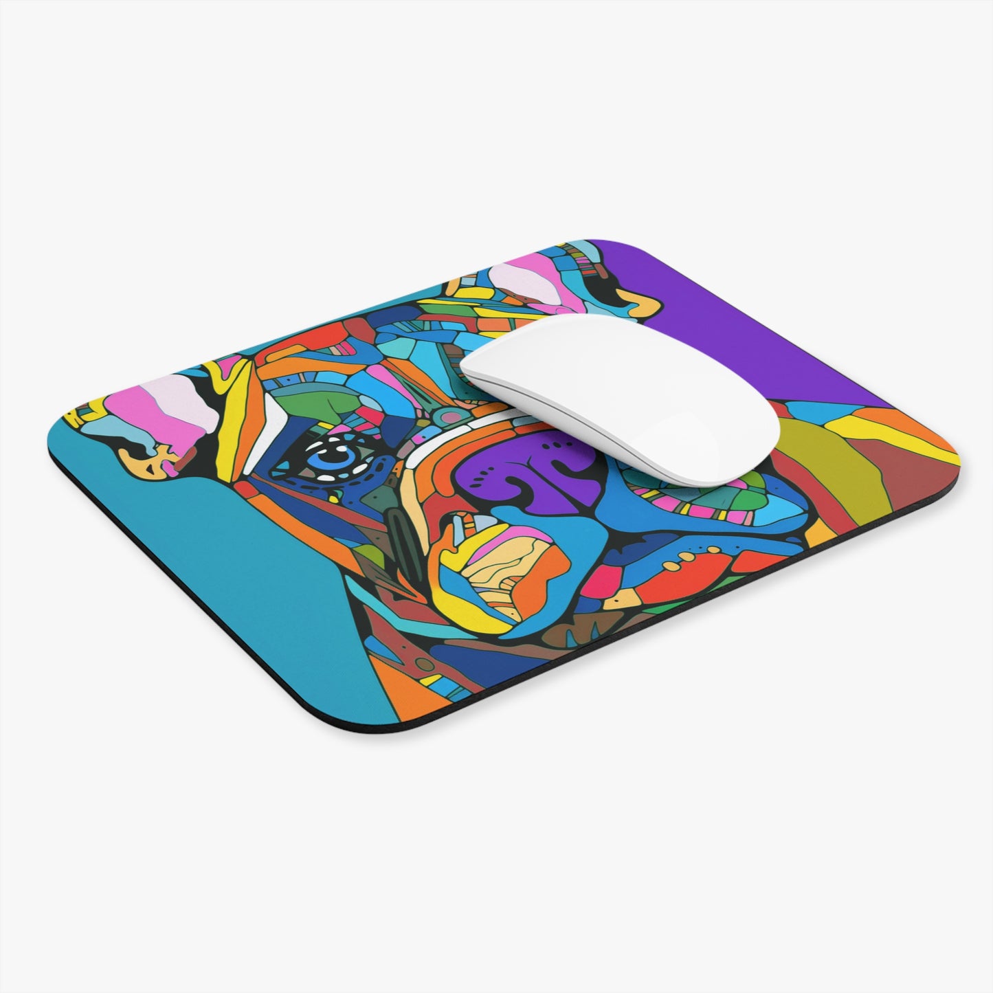 Modern Art Dog Mouse Pad (Rectangle)