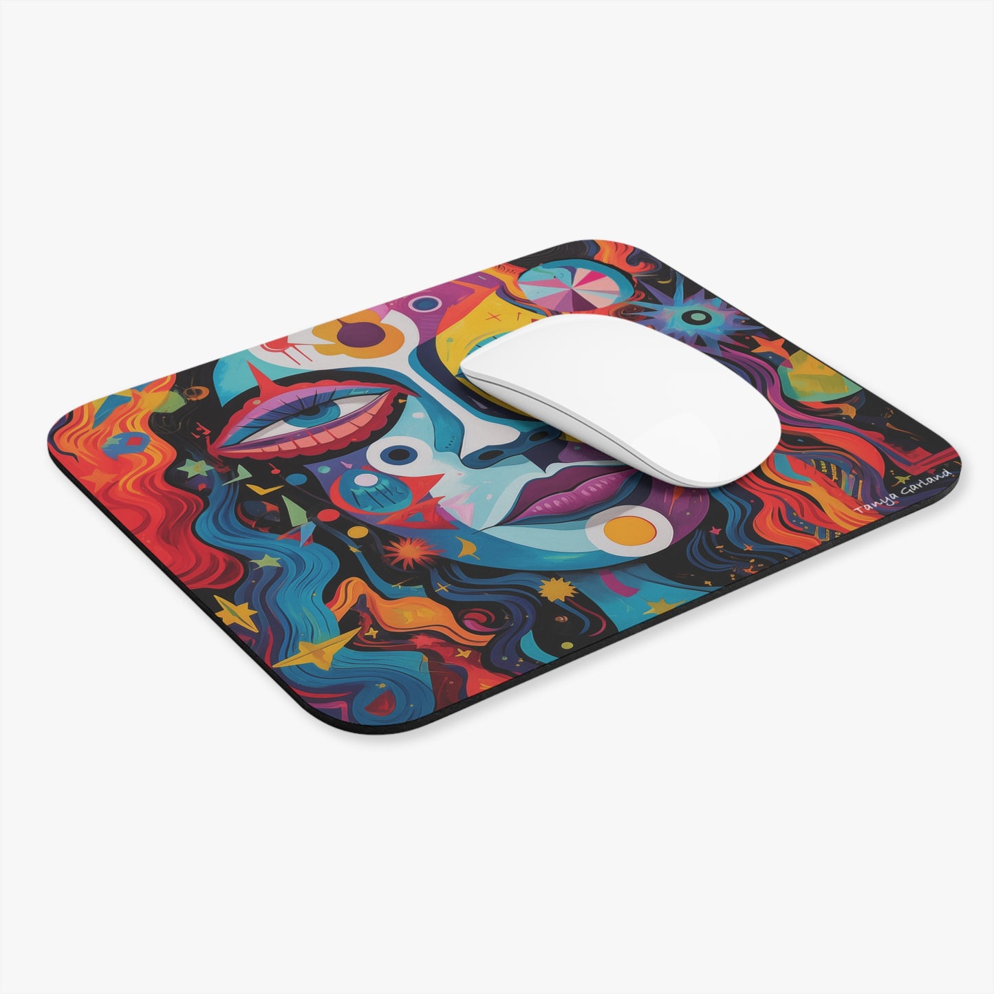 Abstract Lady Mouse Pad (Rectangle)