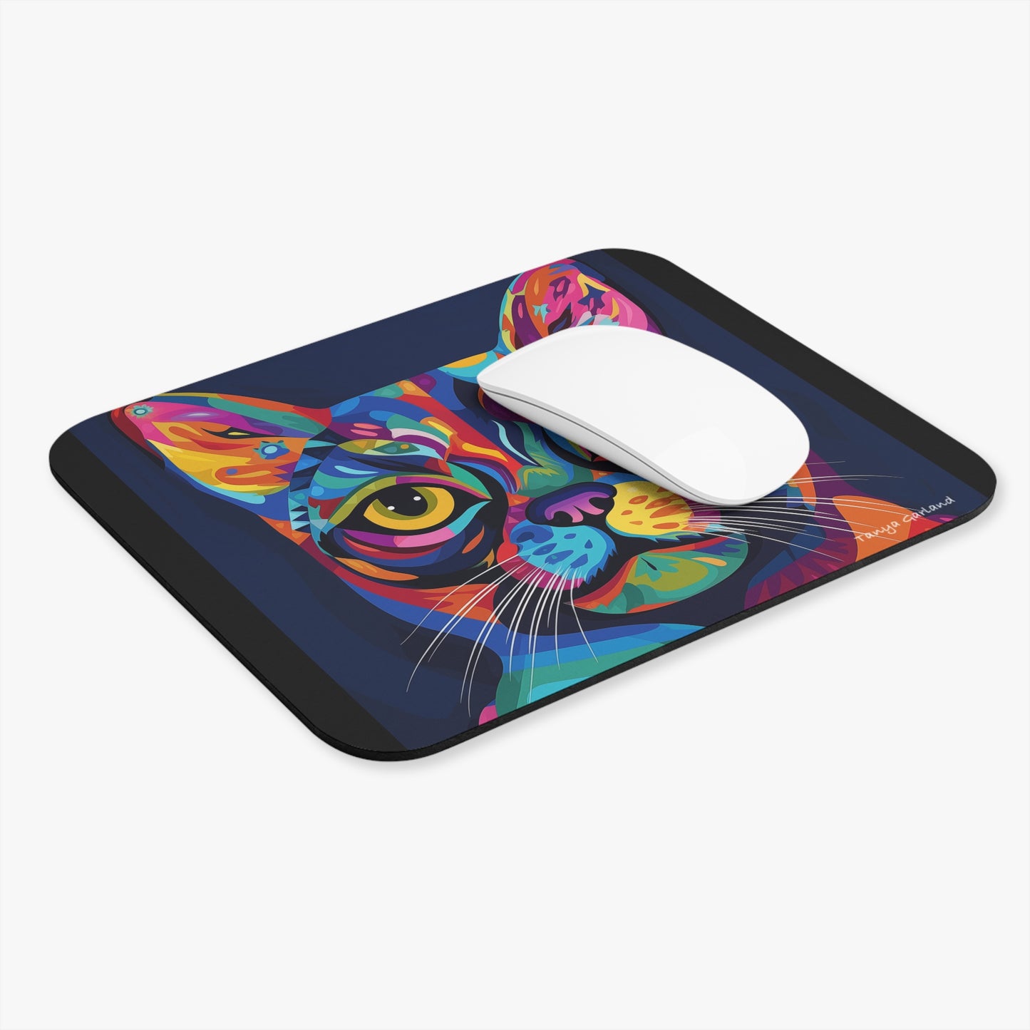 Abstract Cat Mouse Pad (Rectangle)