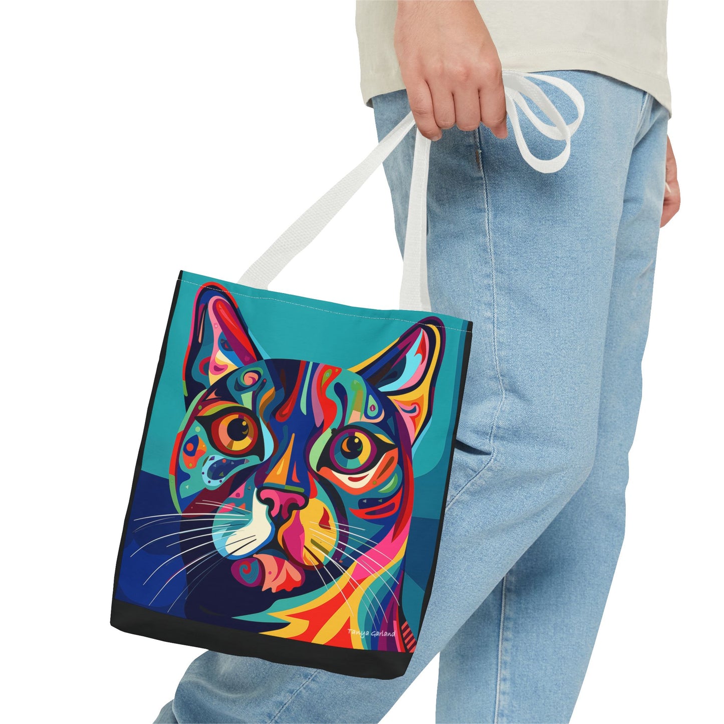 Abstract Kitty Tote Bag