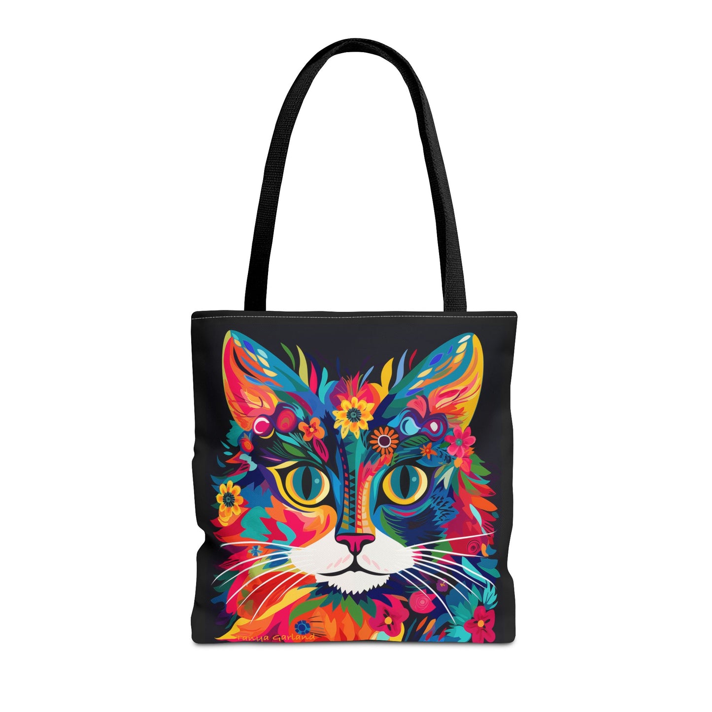 Meow De Fleur Art Cat Tote Bag