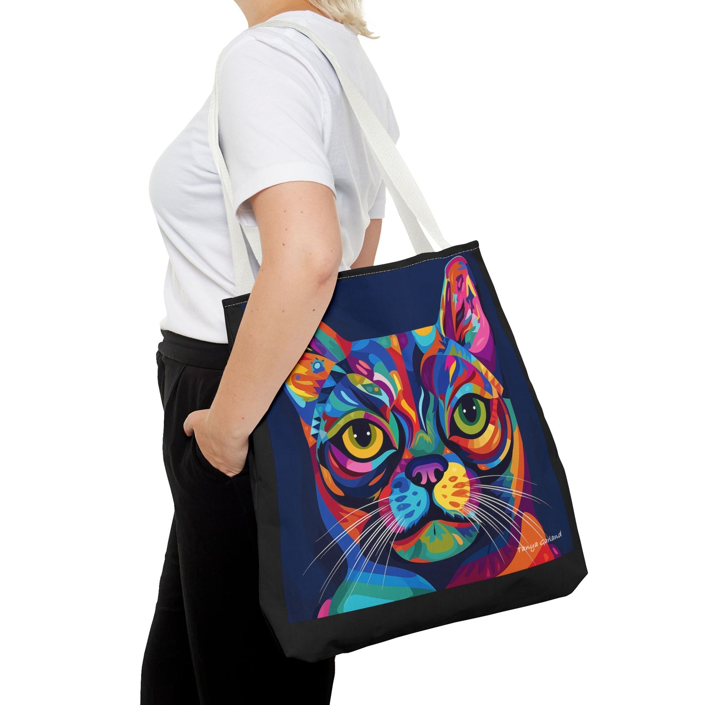 Abstract Cat Tote Bag