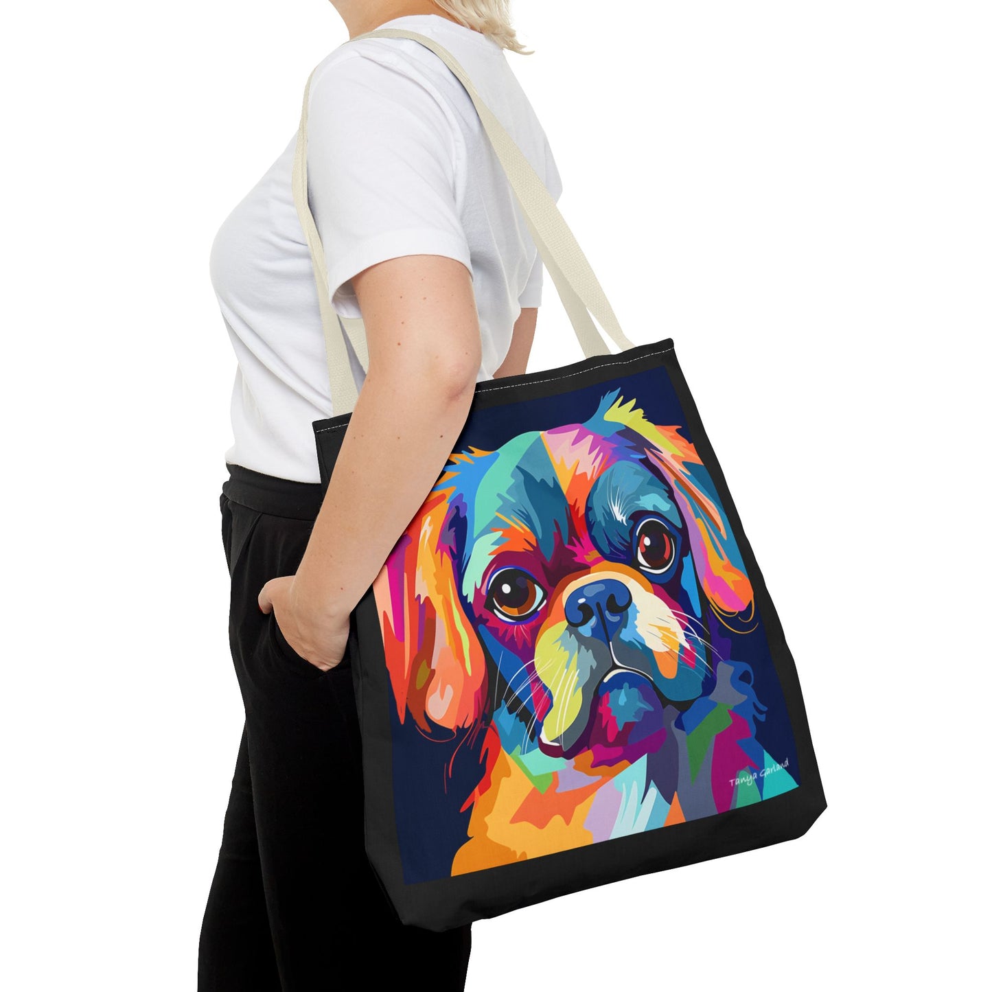 Abstract Puppy Tote Bag