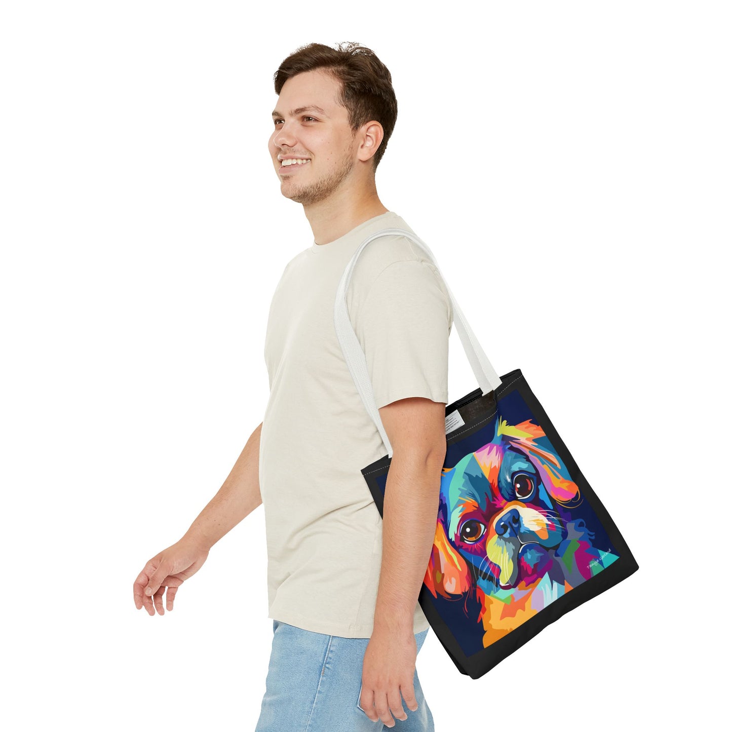 Abstract Puppy Tote Bag