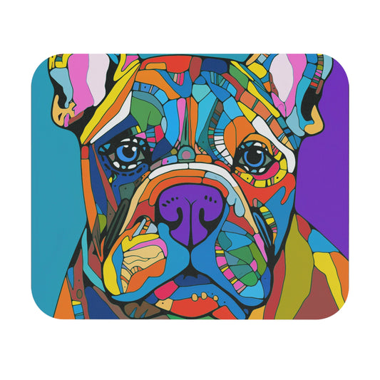 Modern Art Dog Mouse Pad (Rectangle)