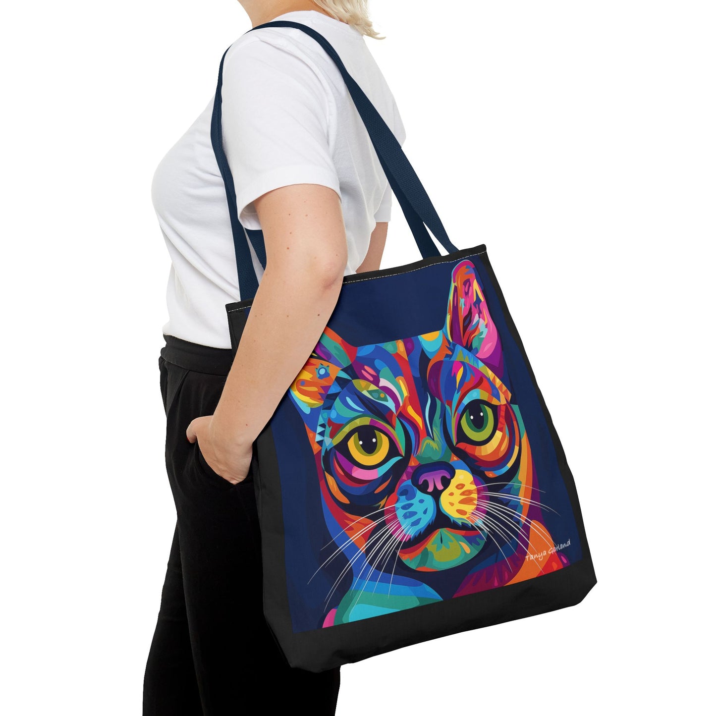 Abstract Cat Tote Bag