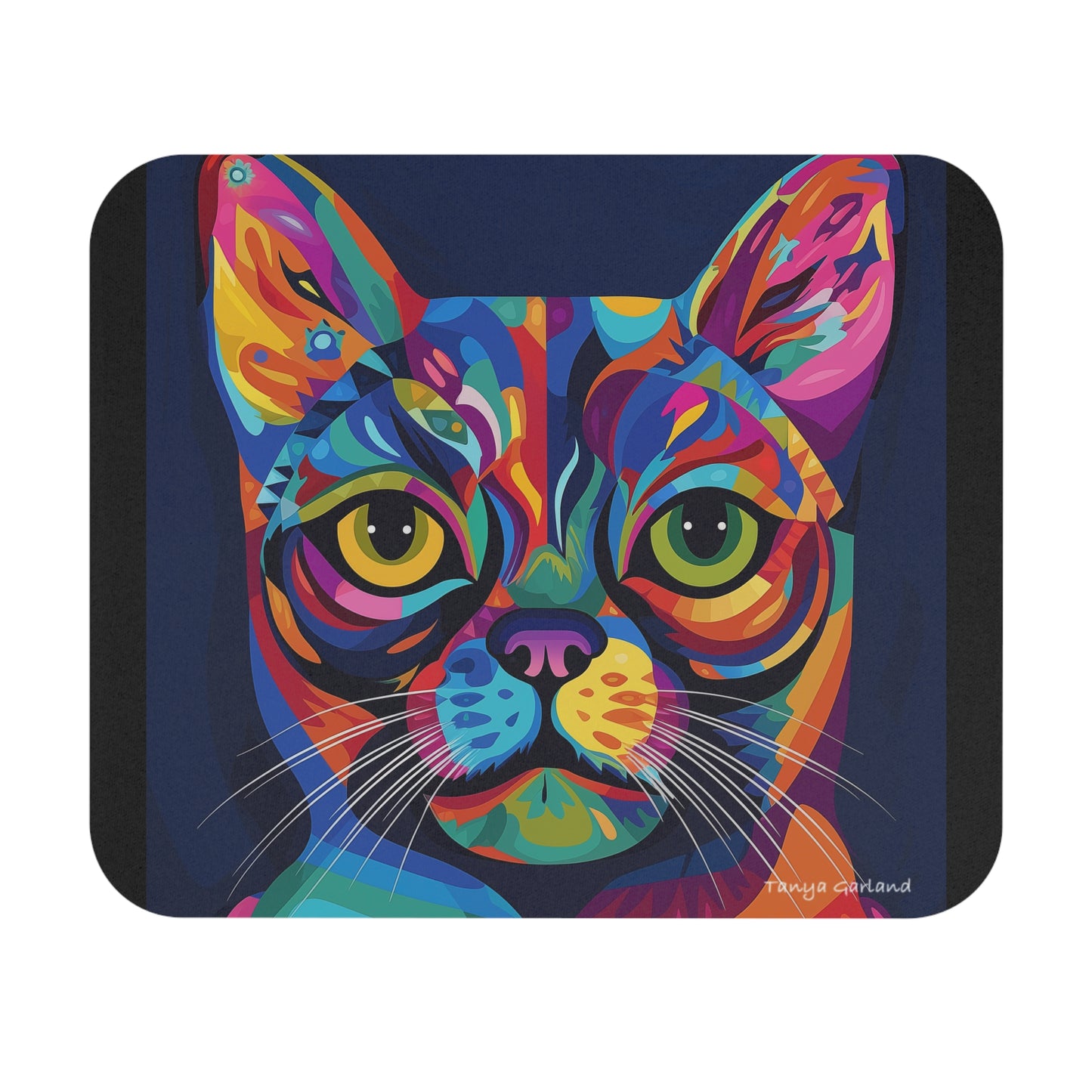 Abstract Cat Mouse Pad (Rectangle)