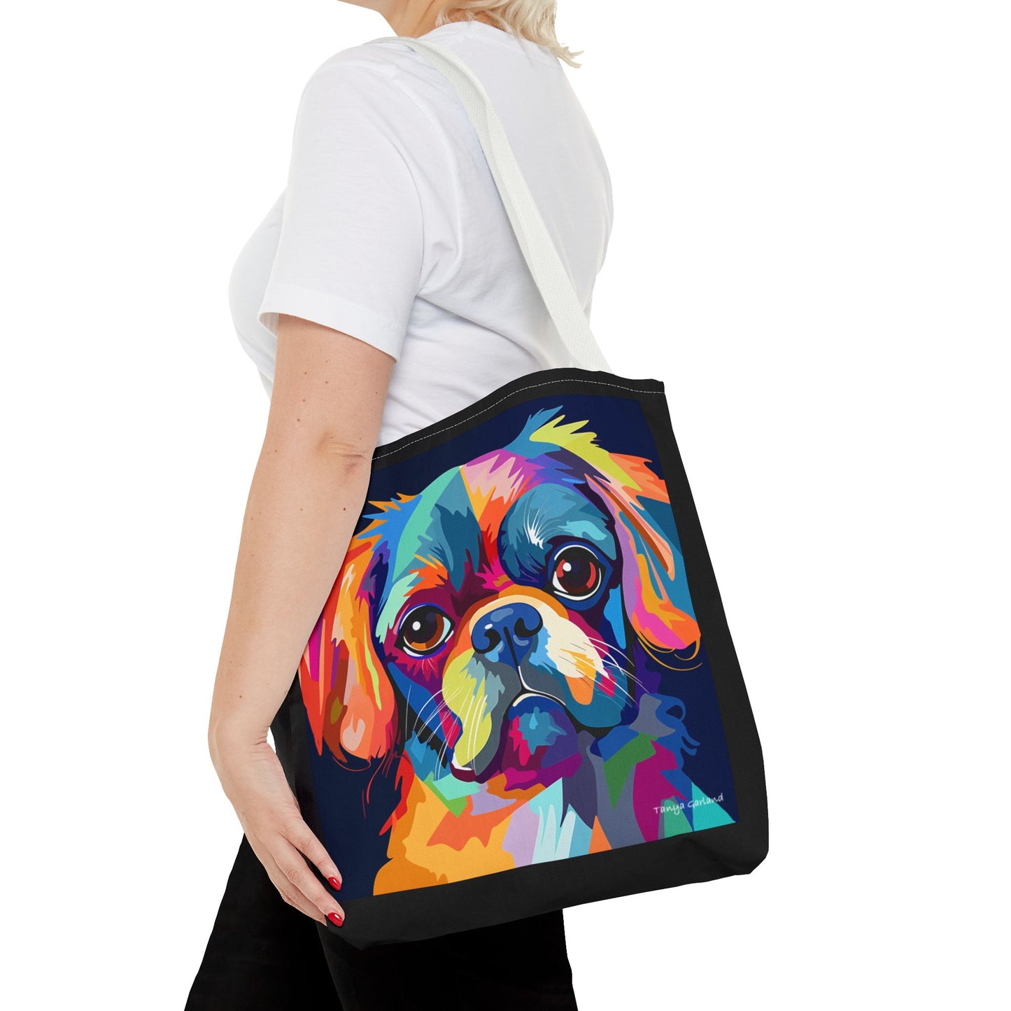 Abstract Puppy Tote Bag