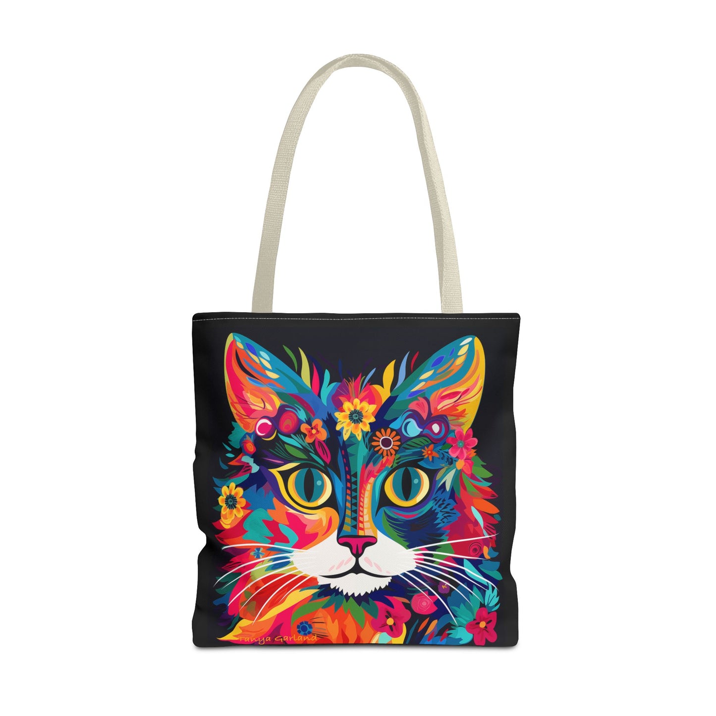 Meow De Fleur Art Cat Tote Bag