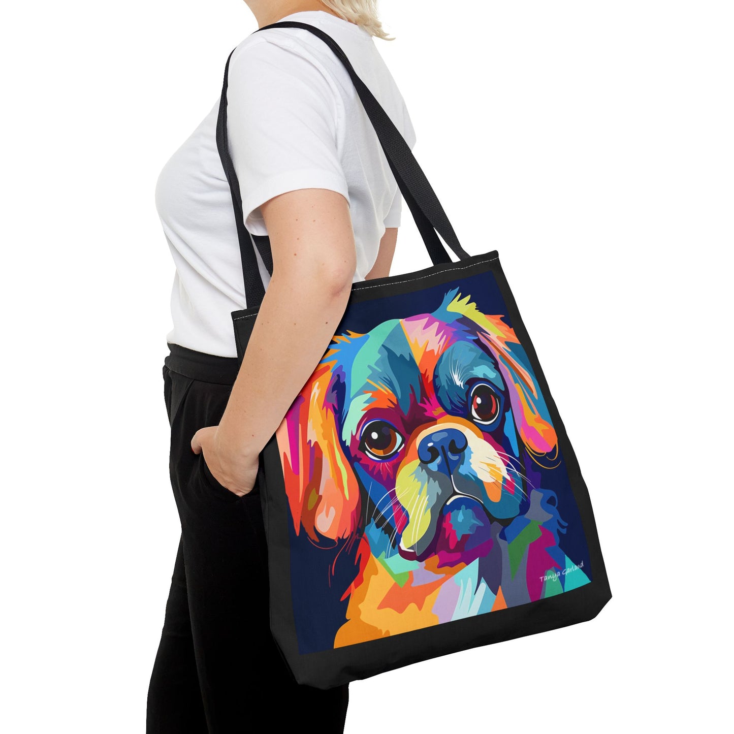 Abstract Puppy Tote Bag