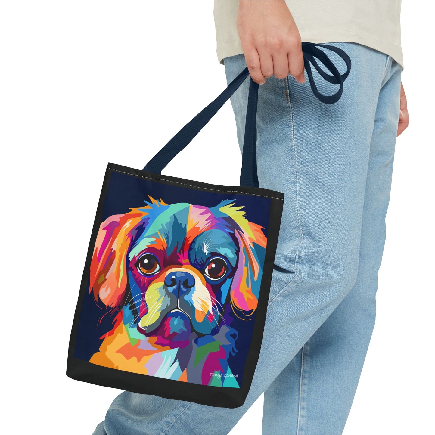 Abstract Puppy Tote Bag