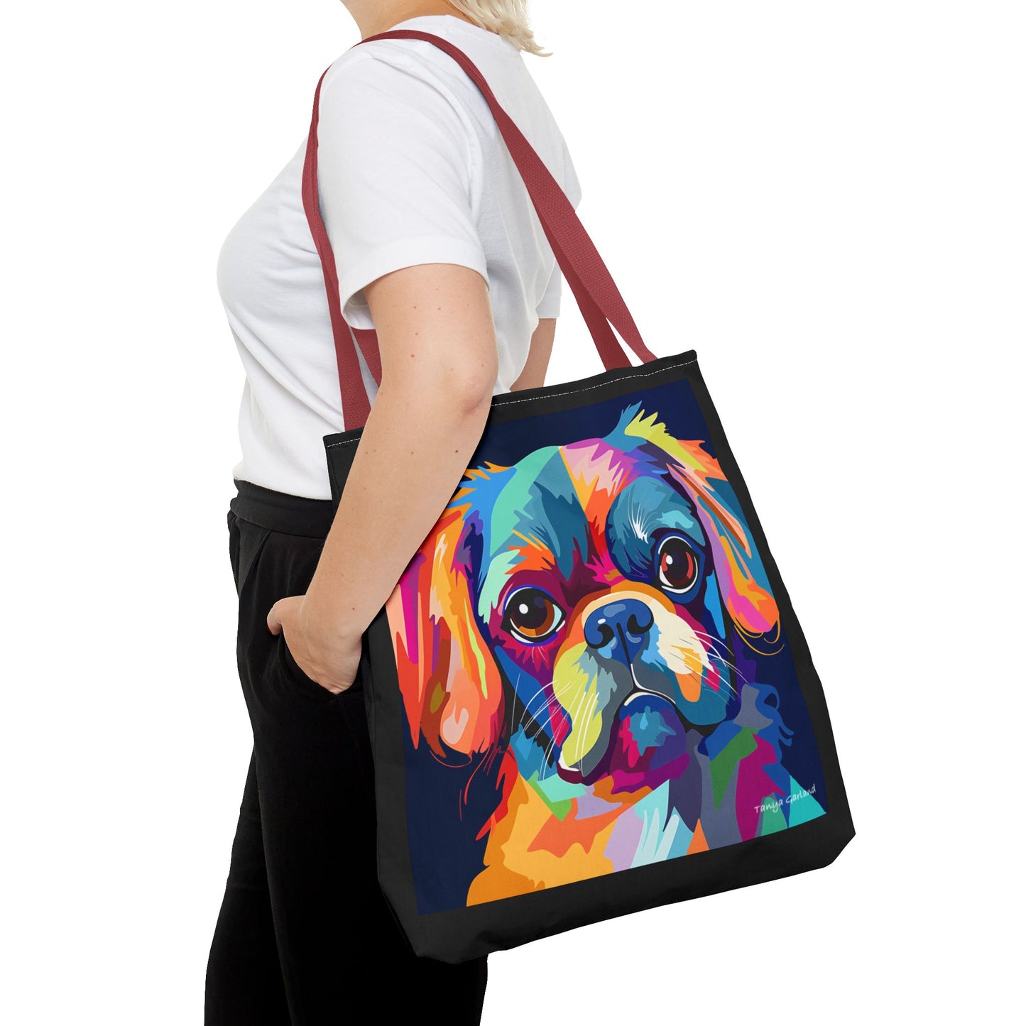 Abstract Puppy Tote Bag