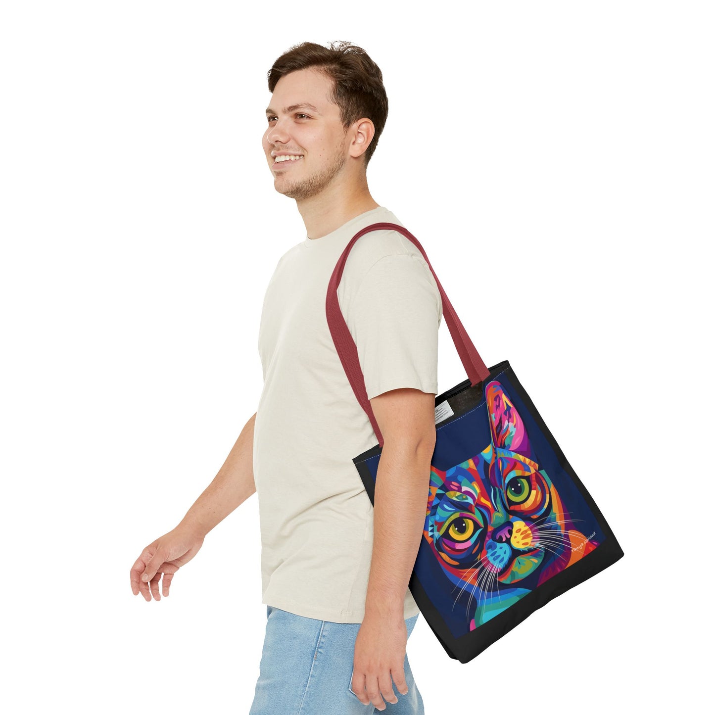 Abstract Cat Tote Bag