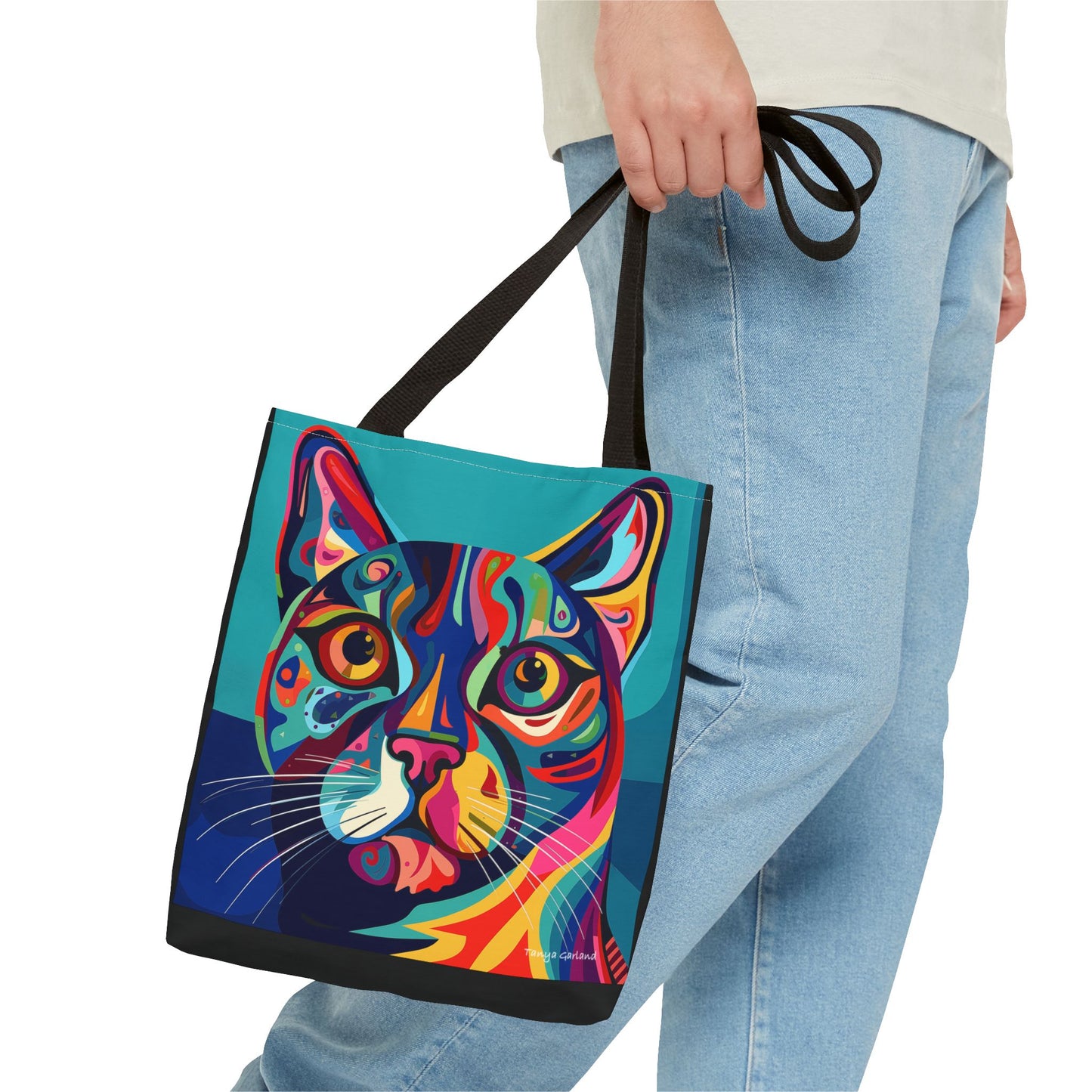 Abstract Kitty Tote Bag