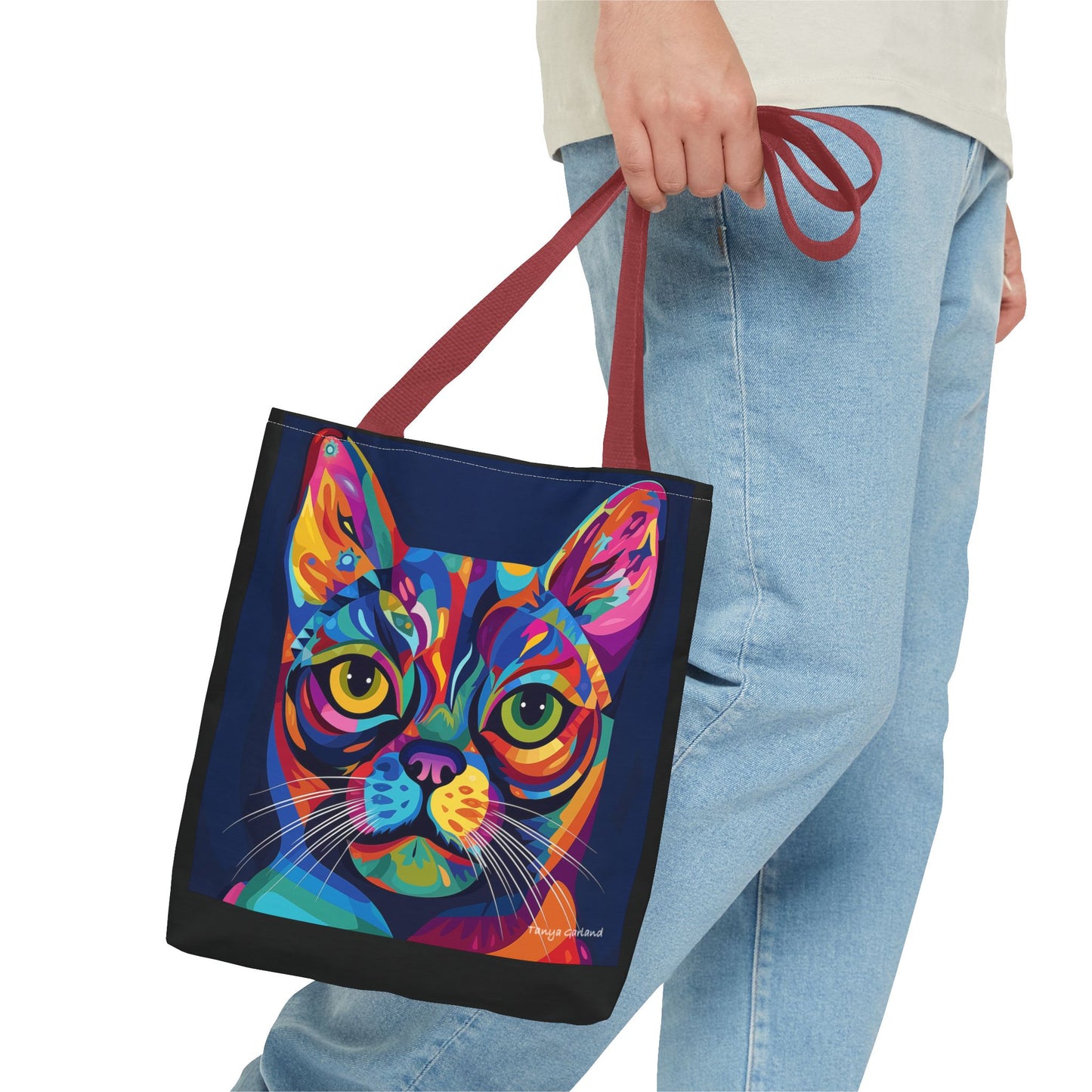 Abstract Cat Tote Bag