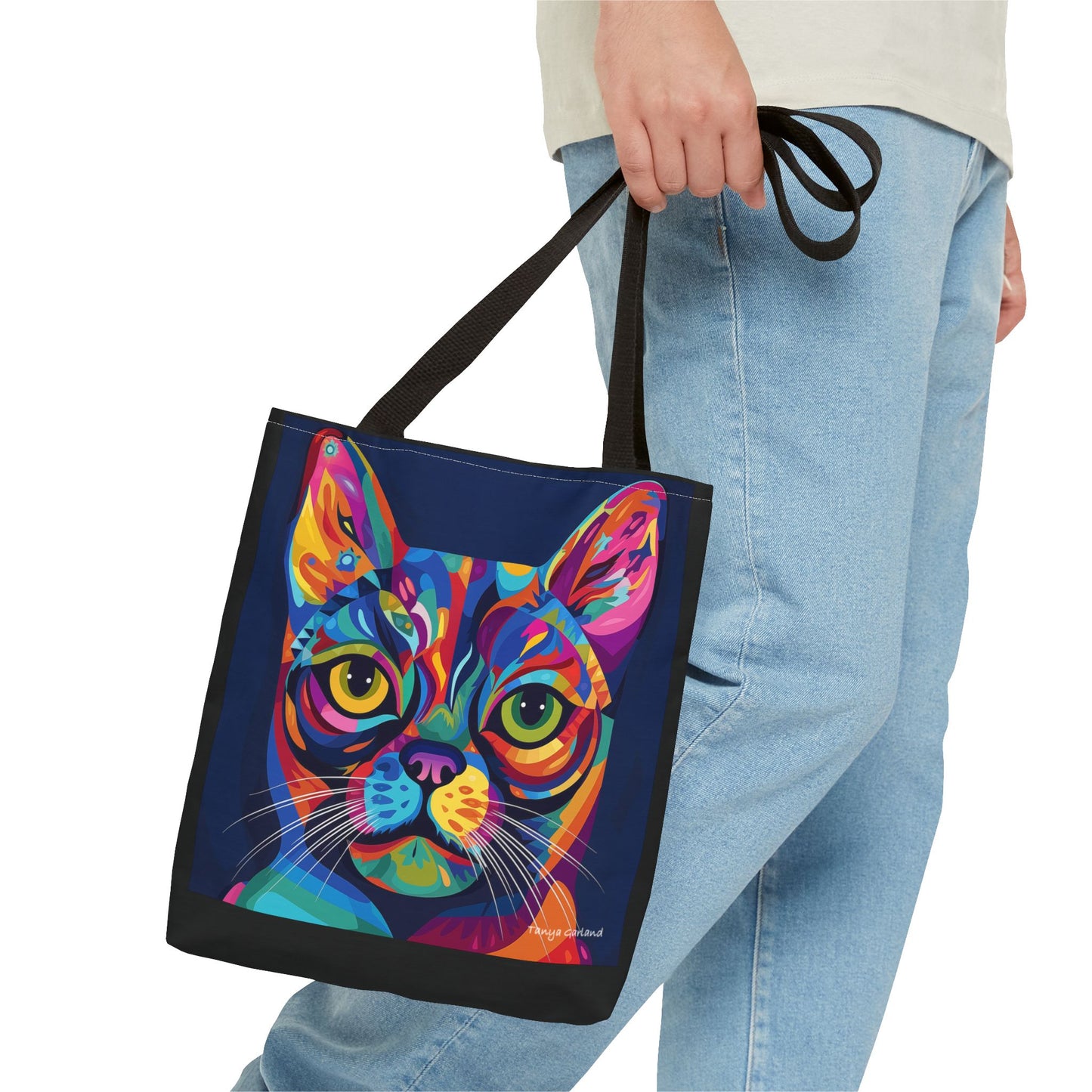 Abstract Cat Tote Bag