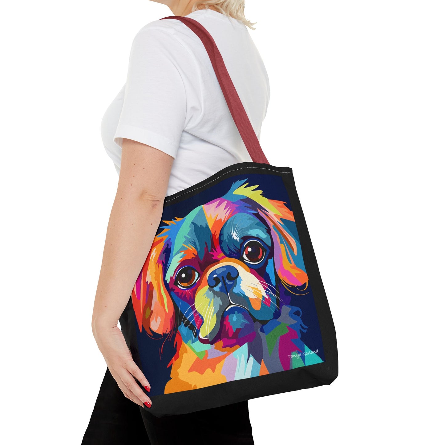 Abstract Puppy Tote Bag