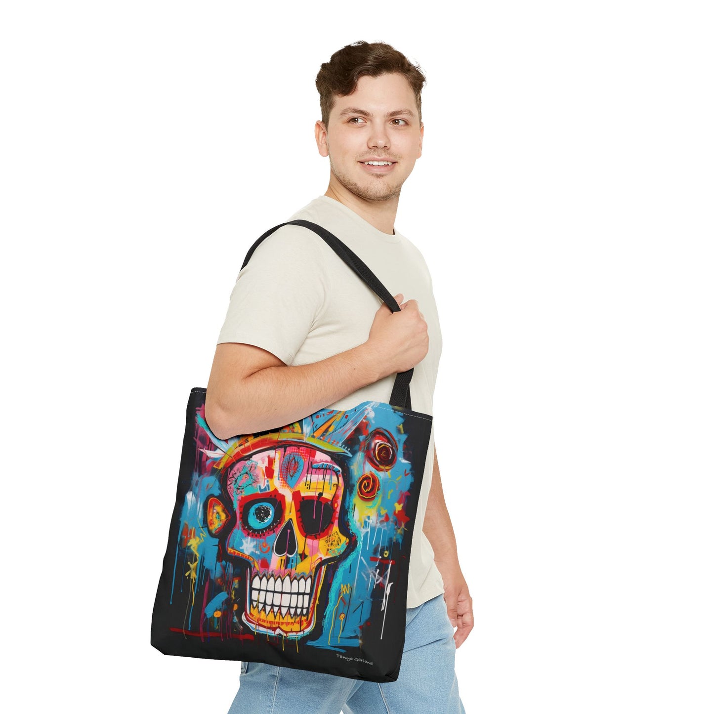 Skull with Crown Tote Bag (AOP)