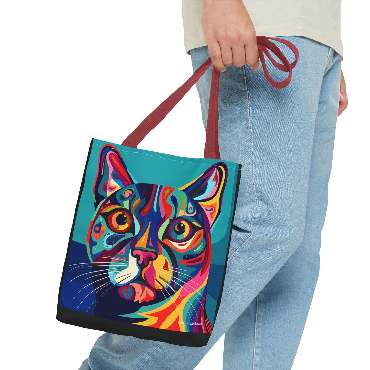 Abstract Kitty Tote Bag