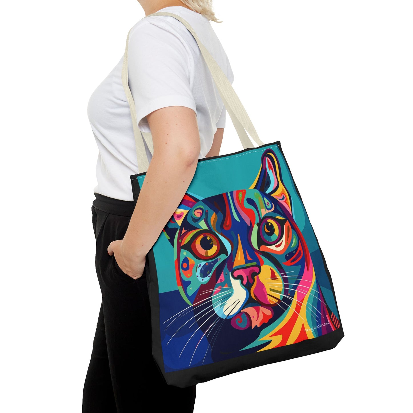 Abstract Kitty Tote Bag