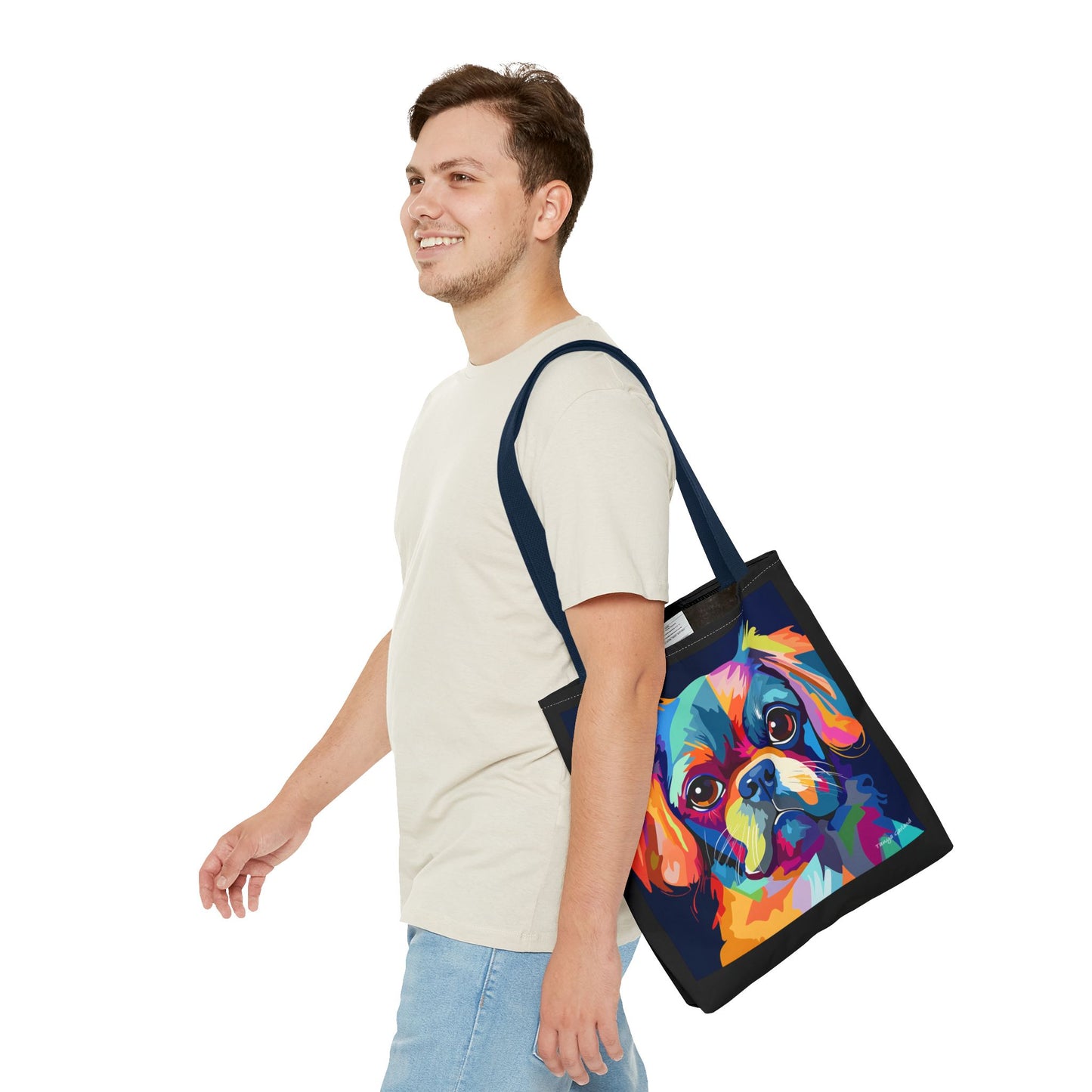 Abstract Puppy Tote Bag