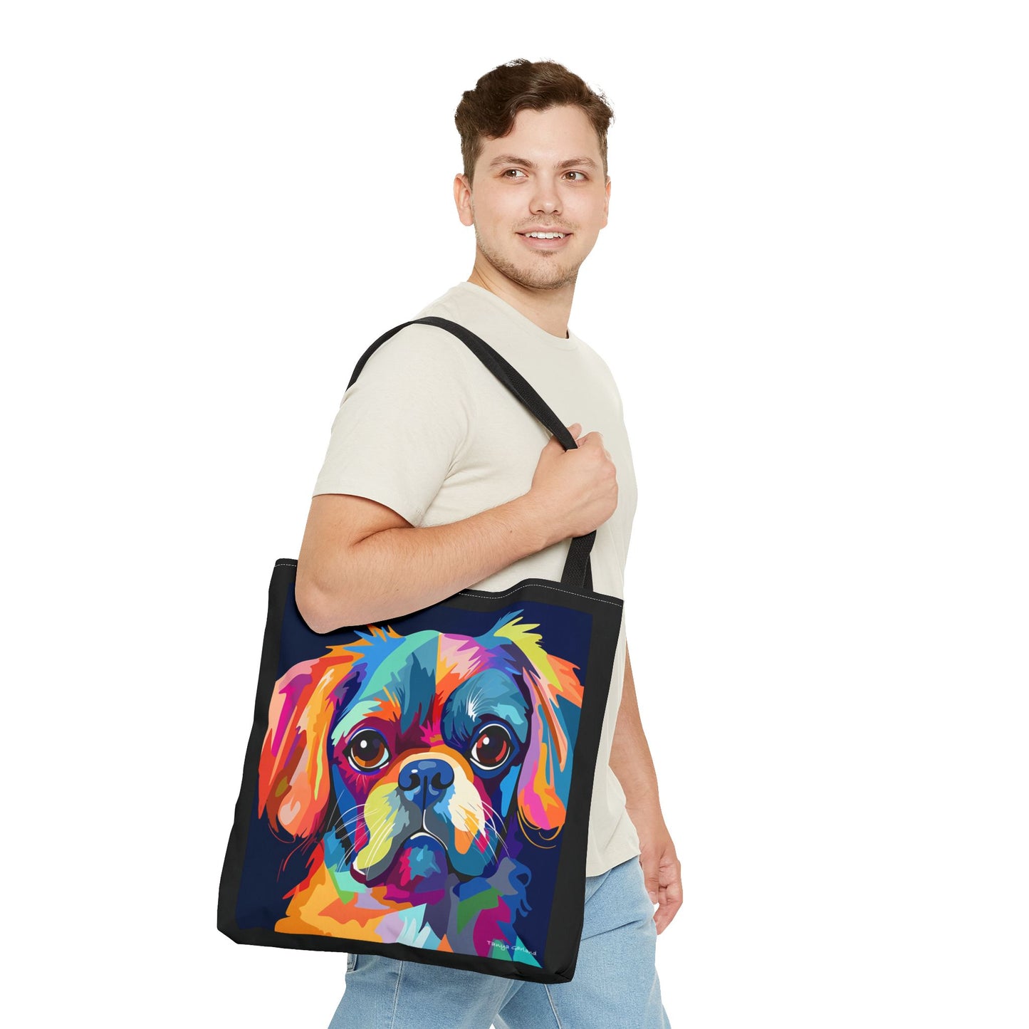 Abstract Puppy Tote Bag