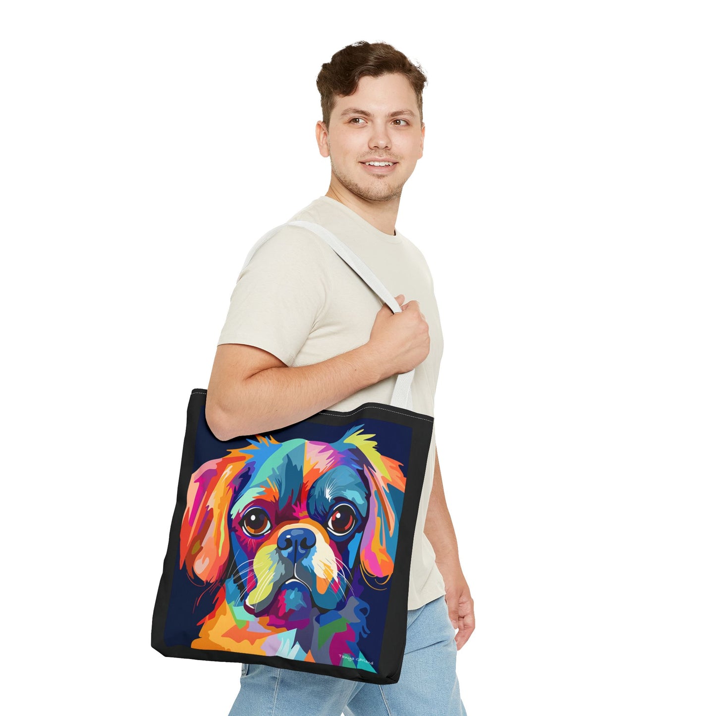 Abstract Puppy Tote Bag