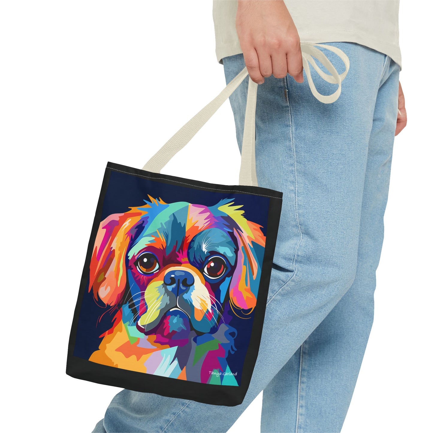 Abstract Puppy Tote Bag