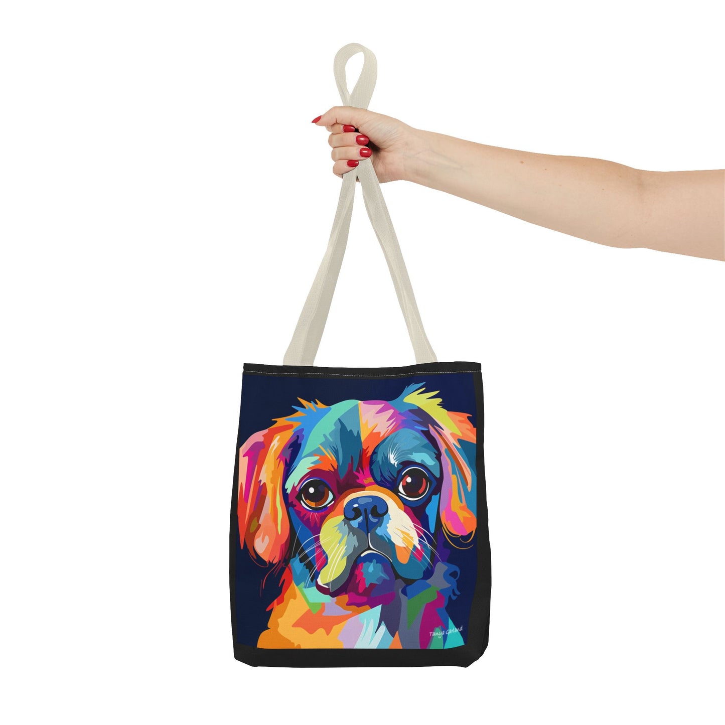 Abstract Puppy Tote Bag