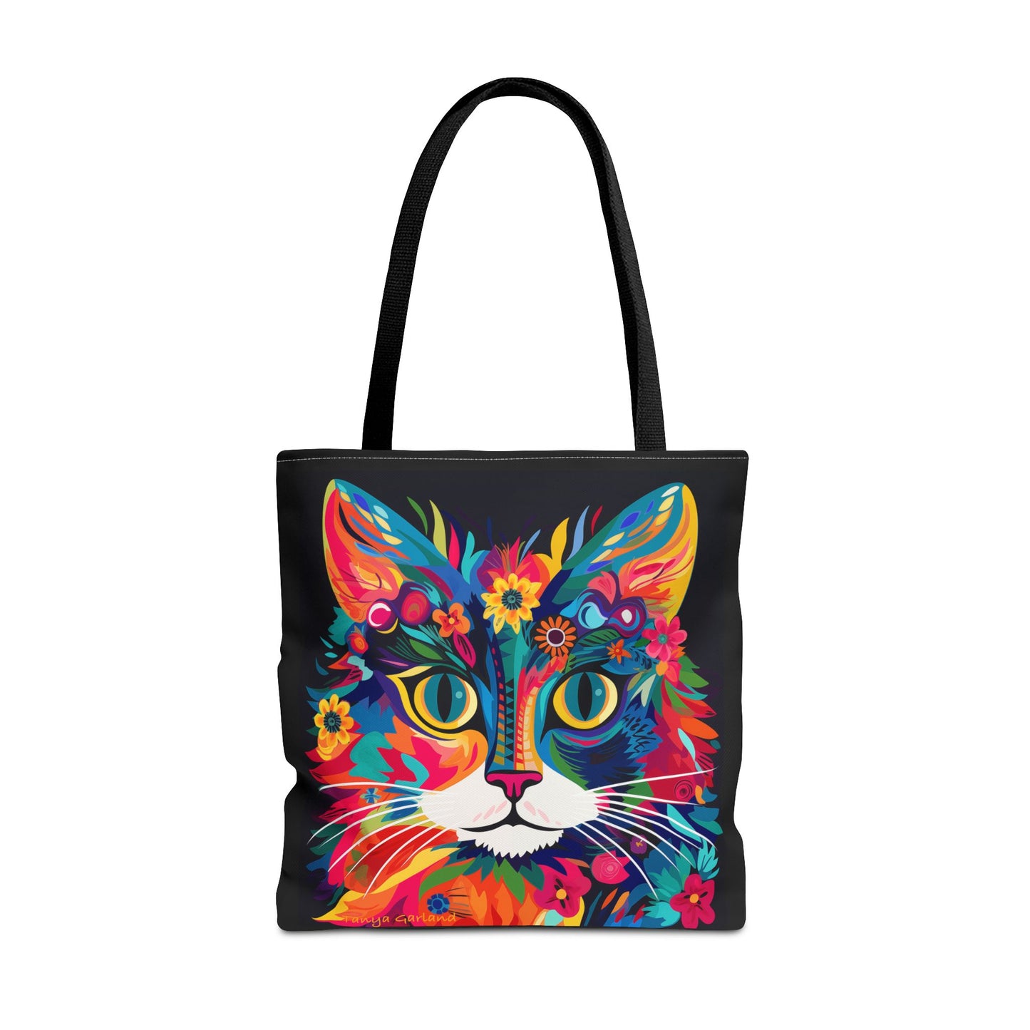 Meow De Fleur Art Cat Tote Bag