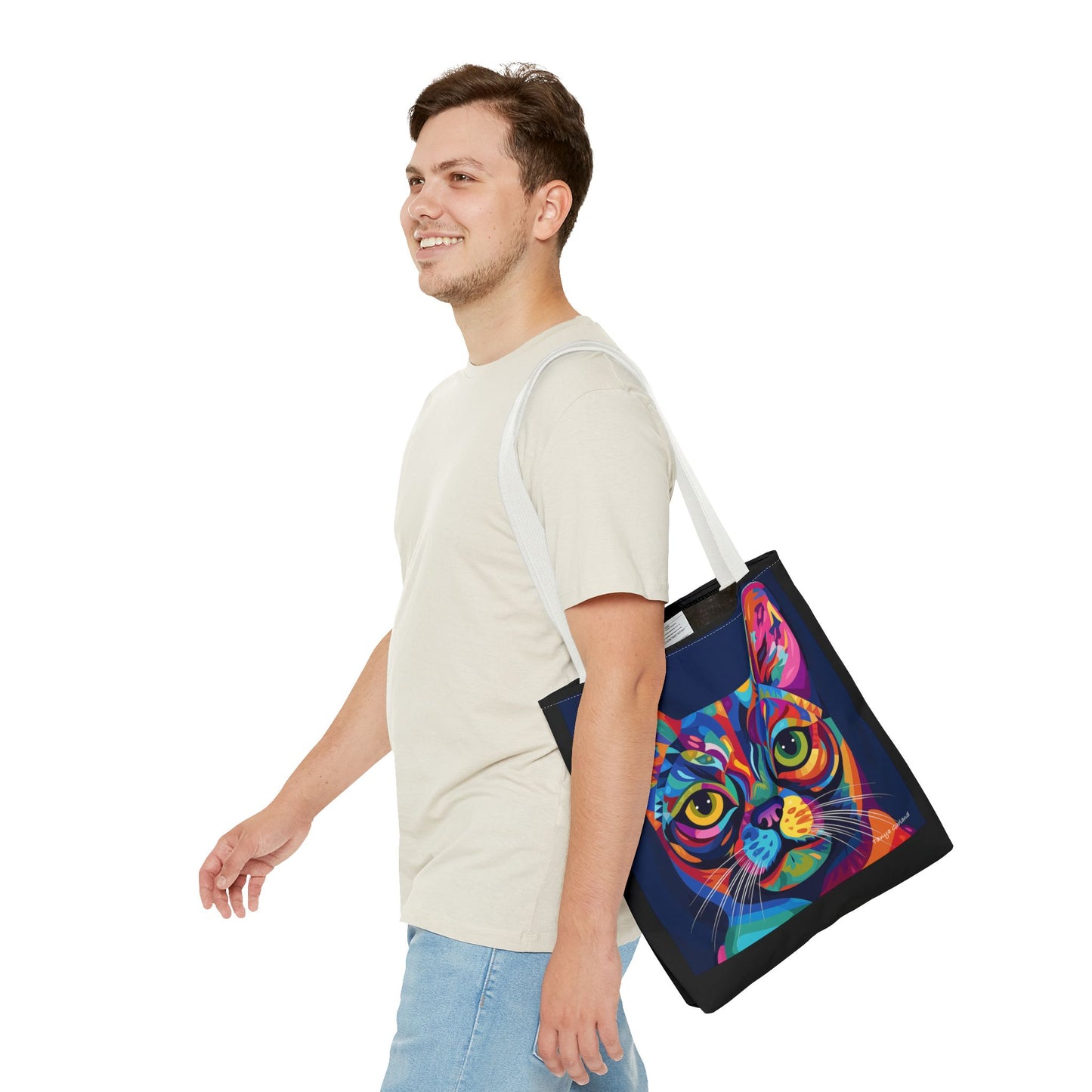 Abstract Cat Tote Bag