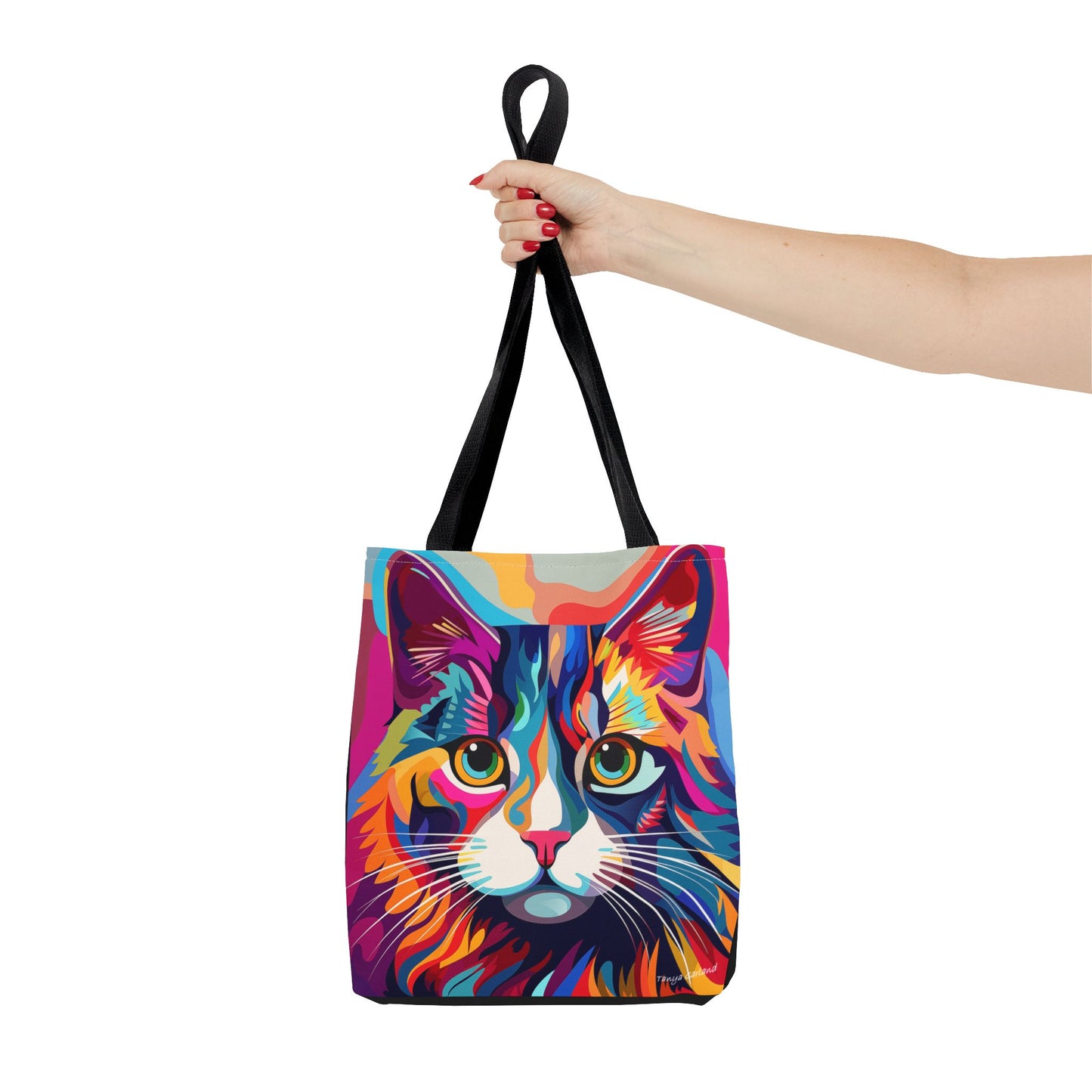 Modern Art Cat Tote Bag