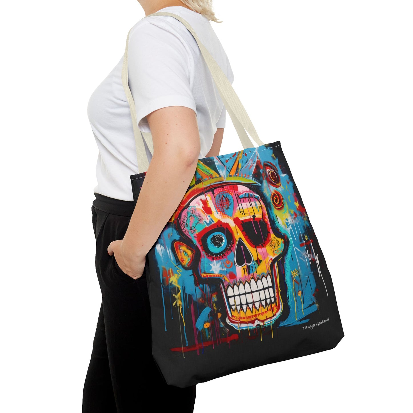 Skull with Crown Tote Bag (AOP)