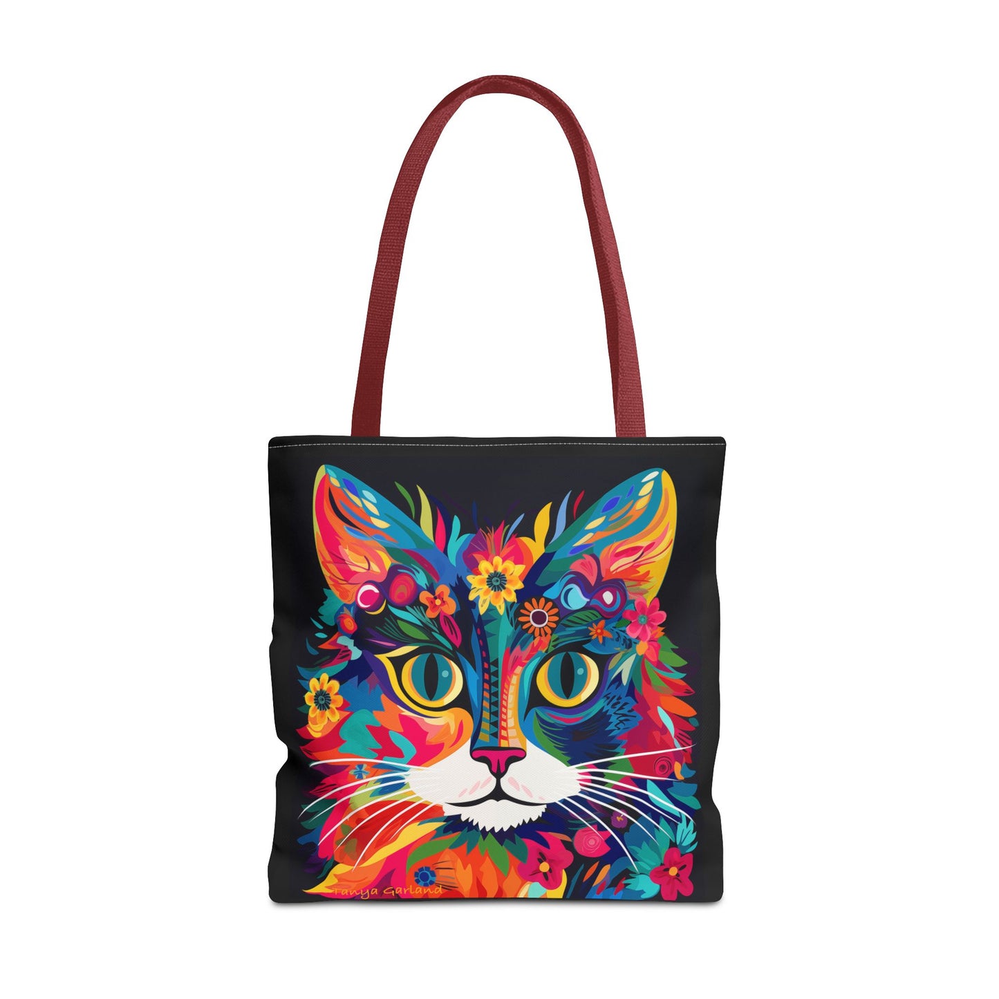 Meow De Fleur Art Cat Tote Bag