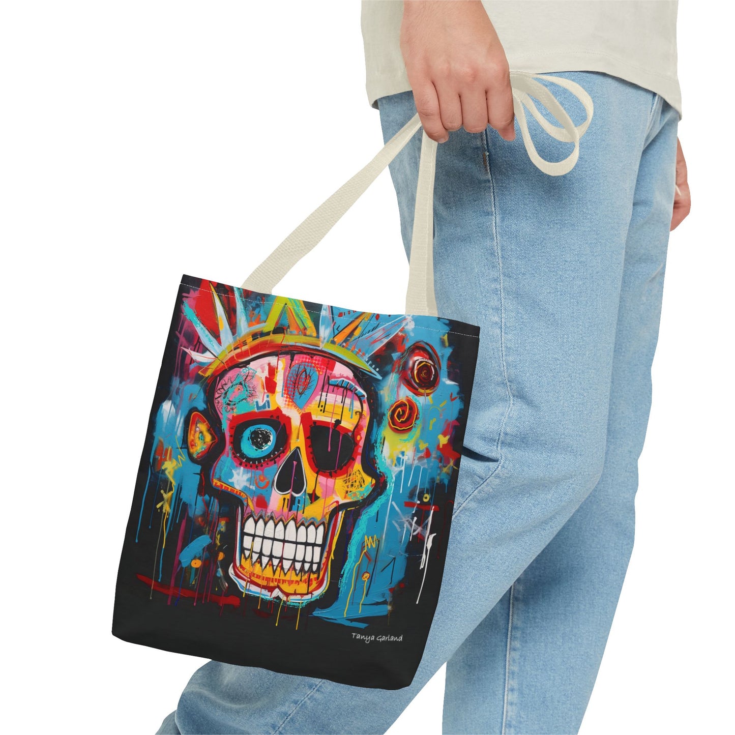 Skull with Crown Tote Bag (AOP)