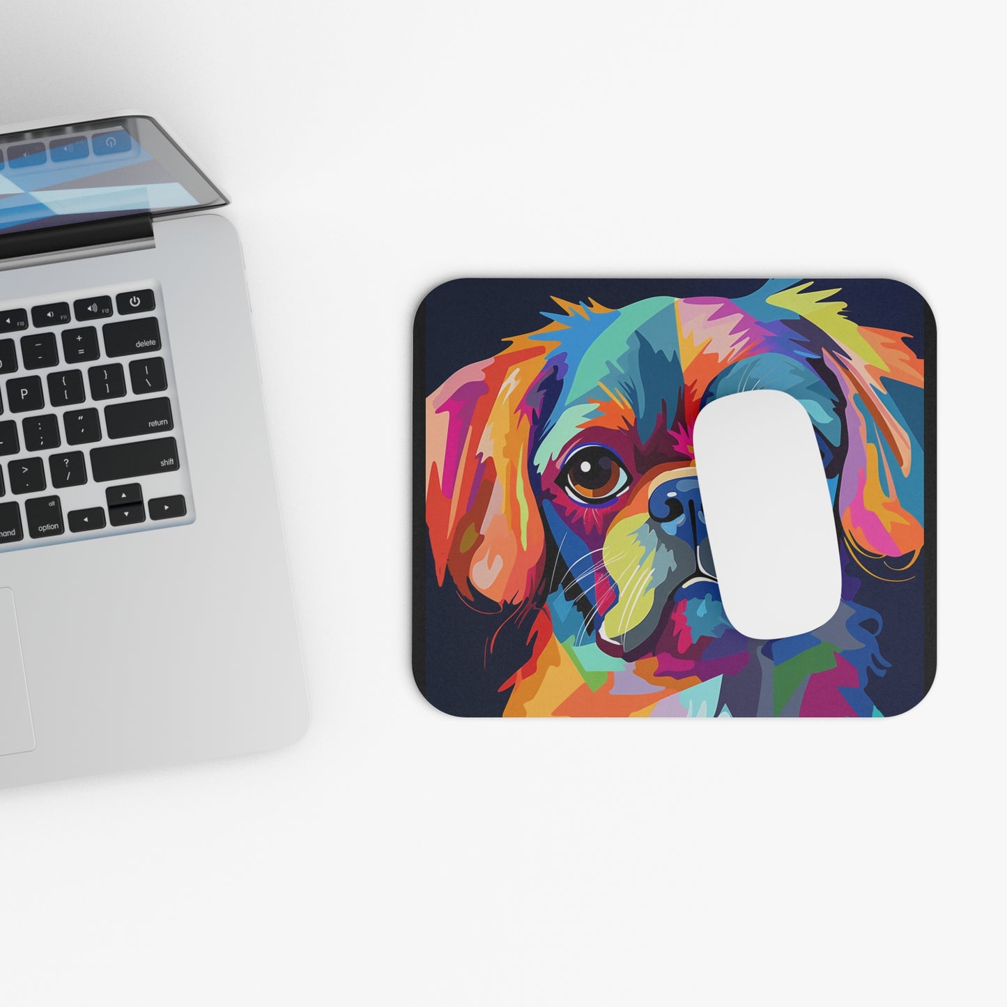 Abstract Puppy Mouse Pad (Rectangle)