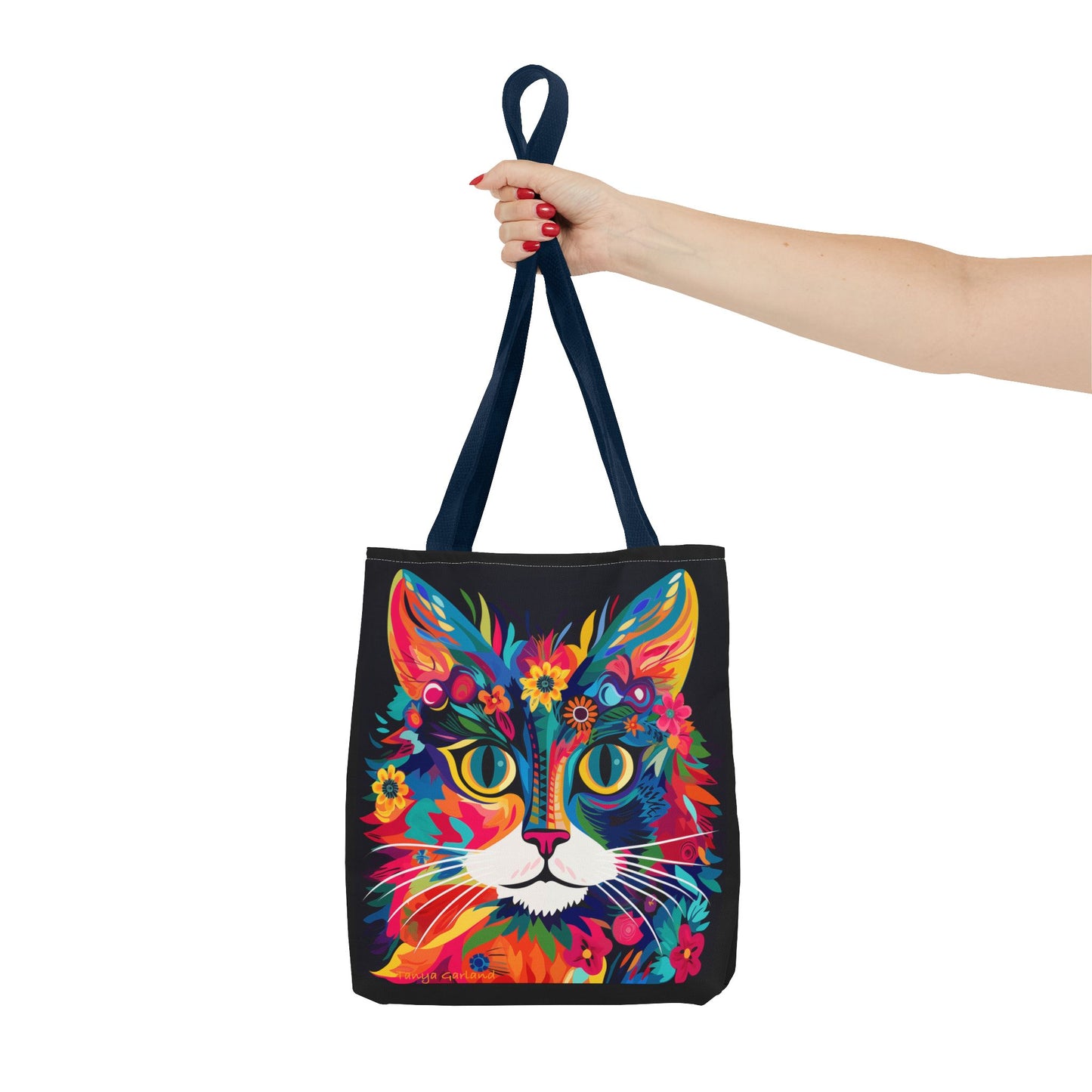 Meow De Fleur Art Cat Tote Bag