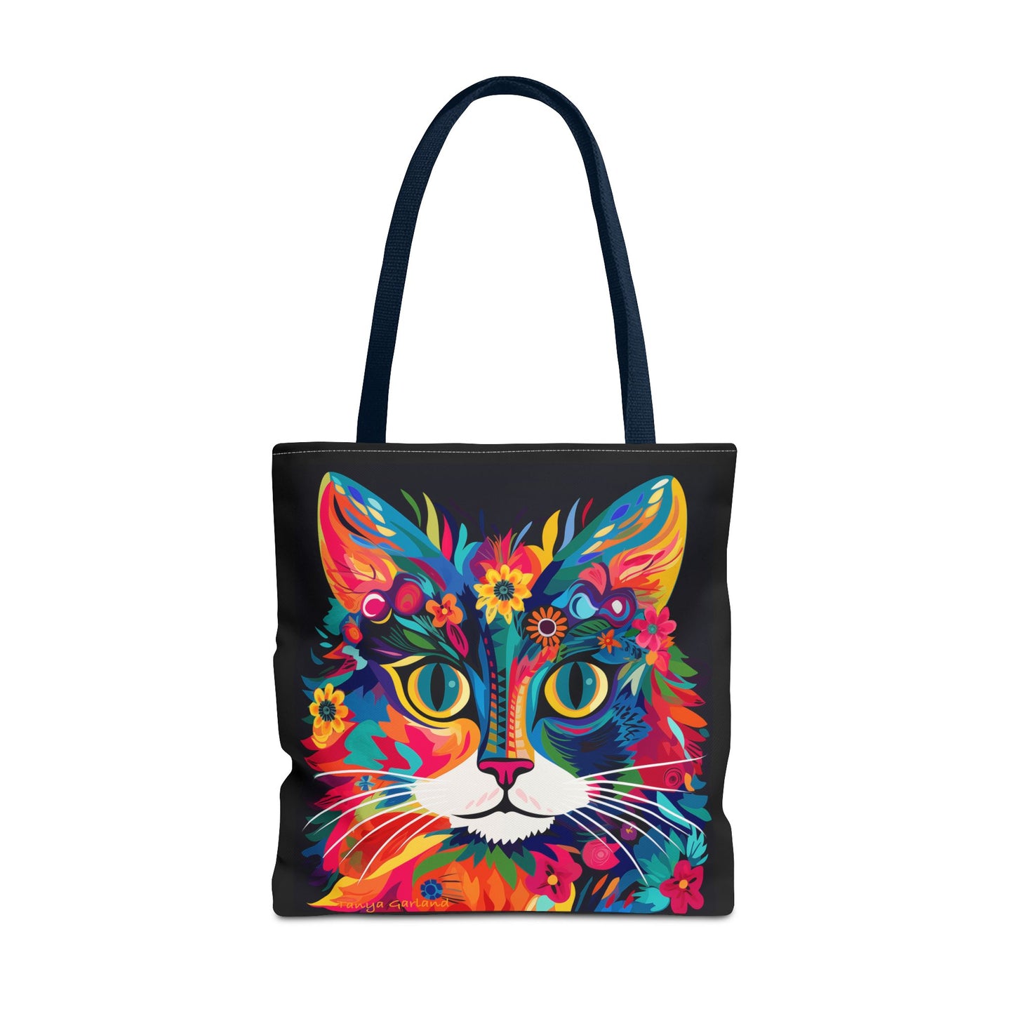 Meow De Fleur Art Cat Tote Bag