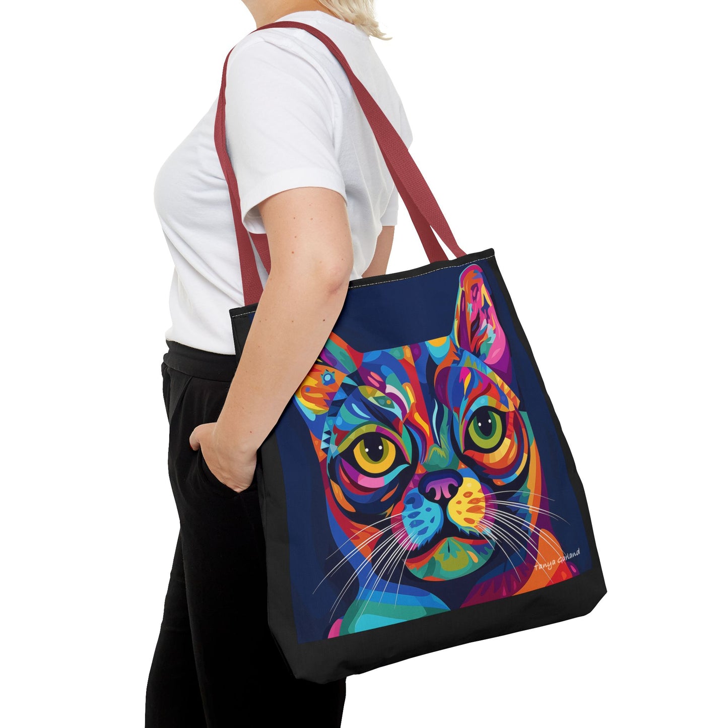 Abstract Cat Tote Bag