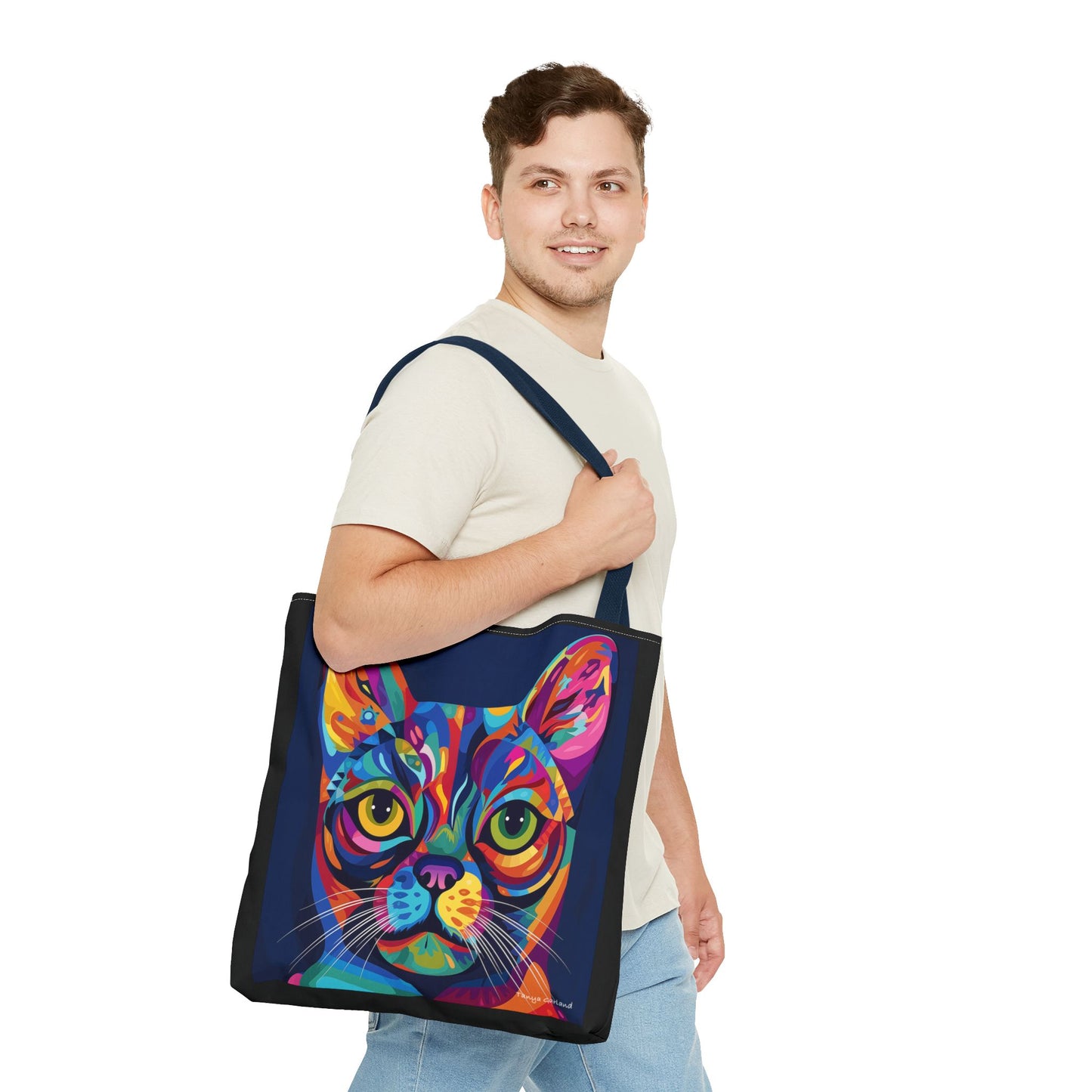 Abstract Cat Tote Bag