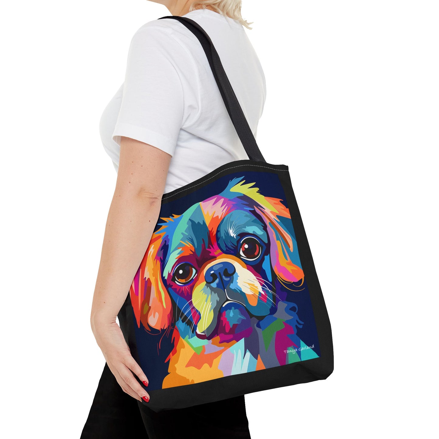 Abstract Puppy Tote Bag