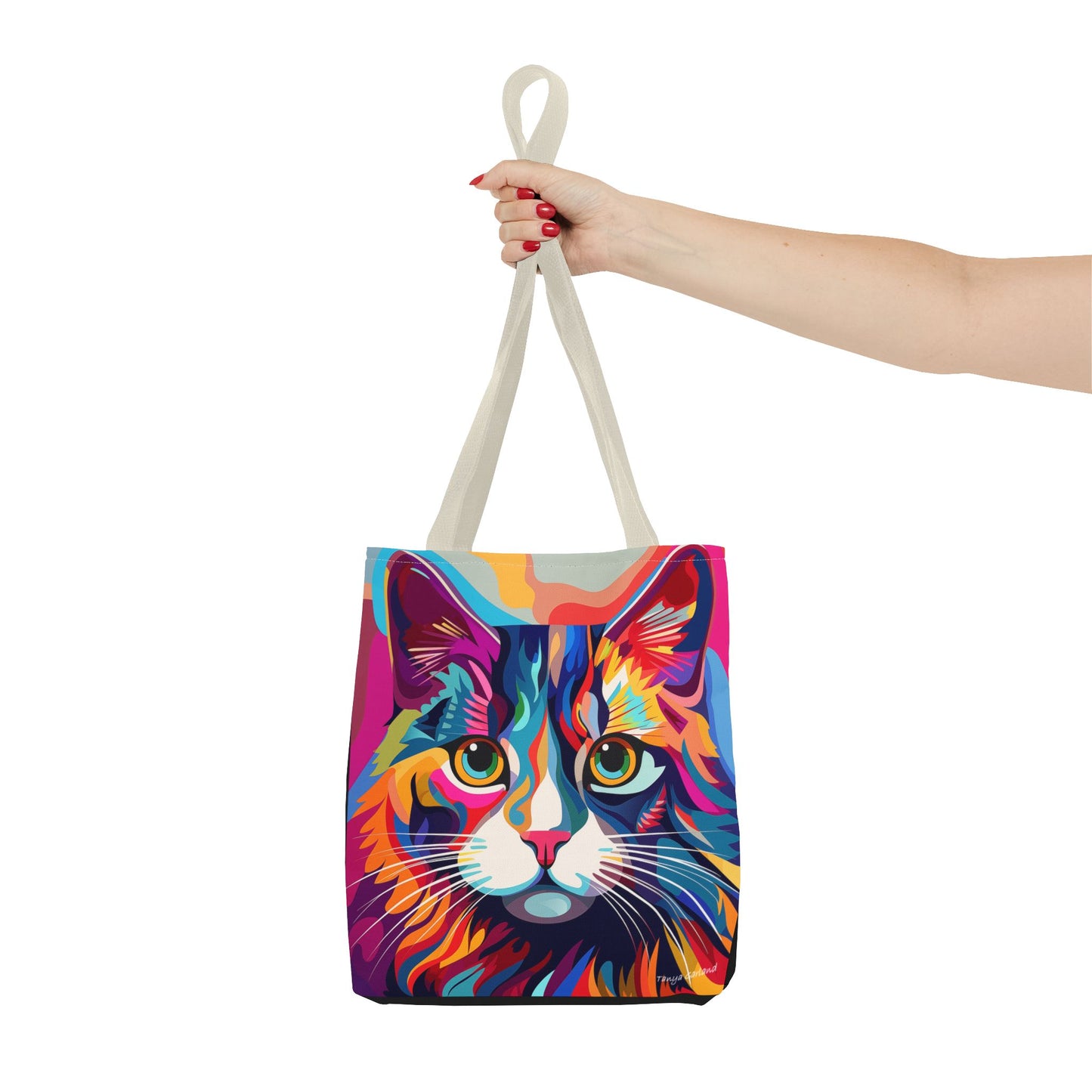 Modern Art Cat Tote Bag