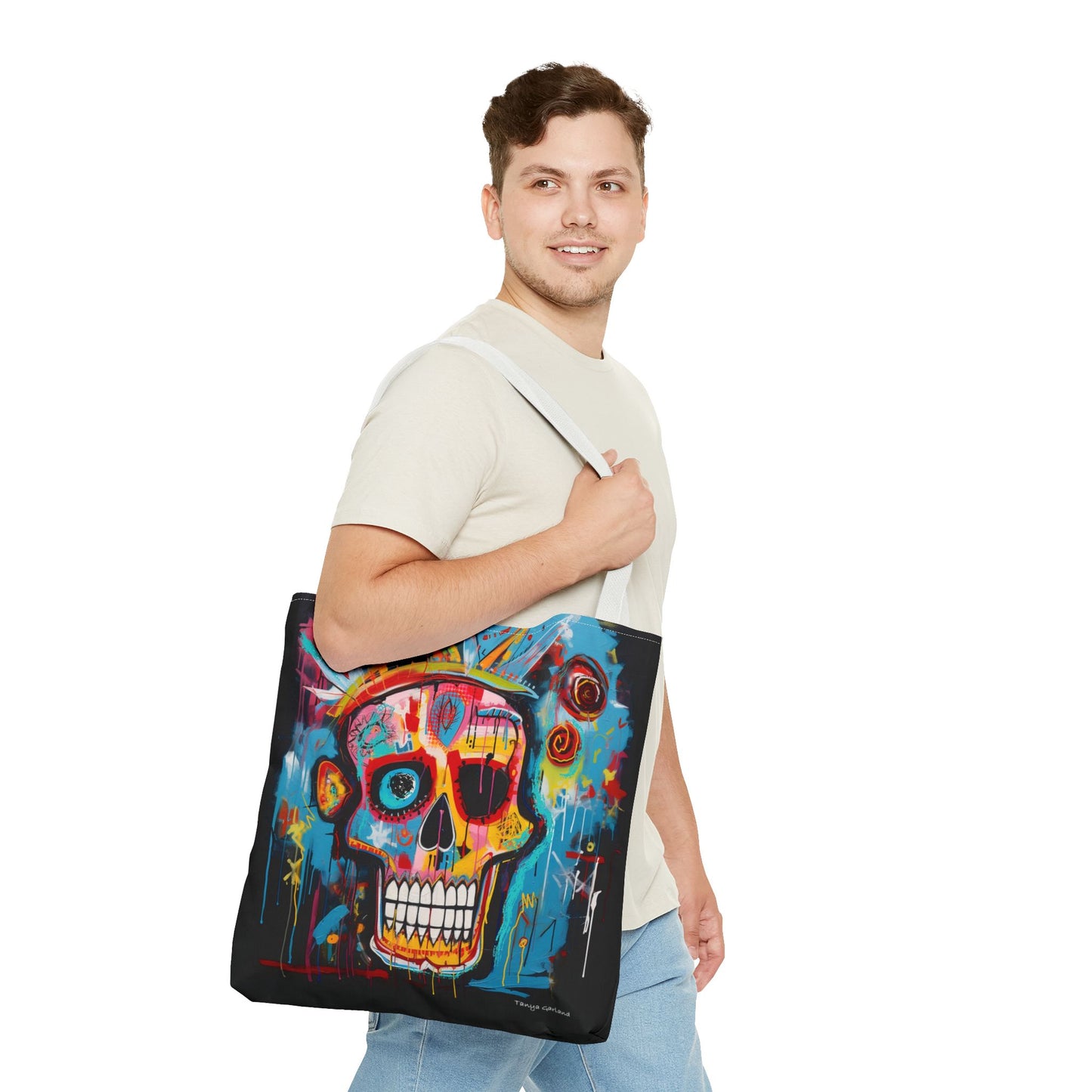 Skull with Crown Tote Bag (AOP)