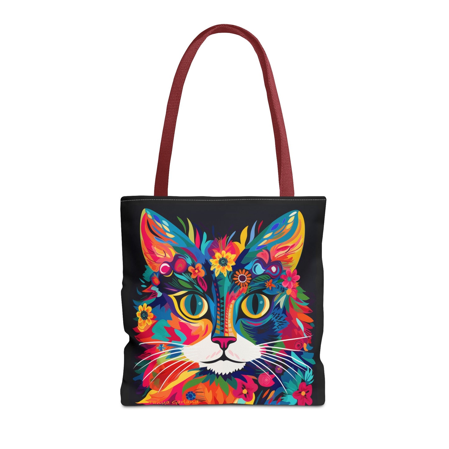 Meow De Fleur Art Cat Tote Bag