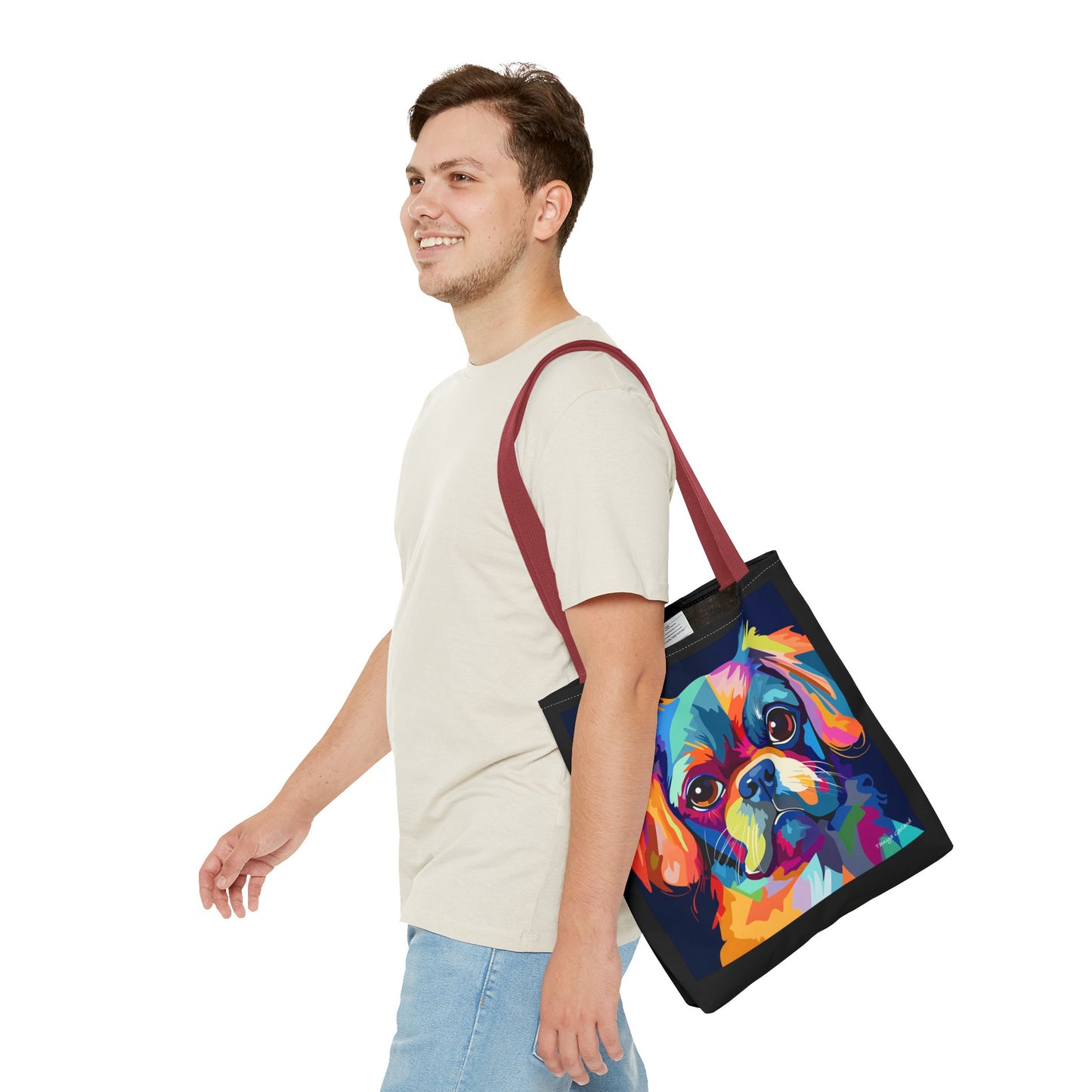 Abstract Puppy Tote Bag