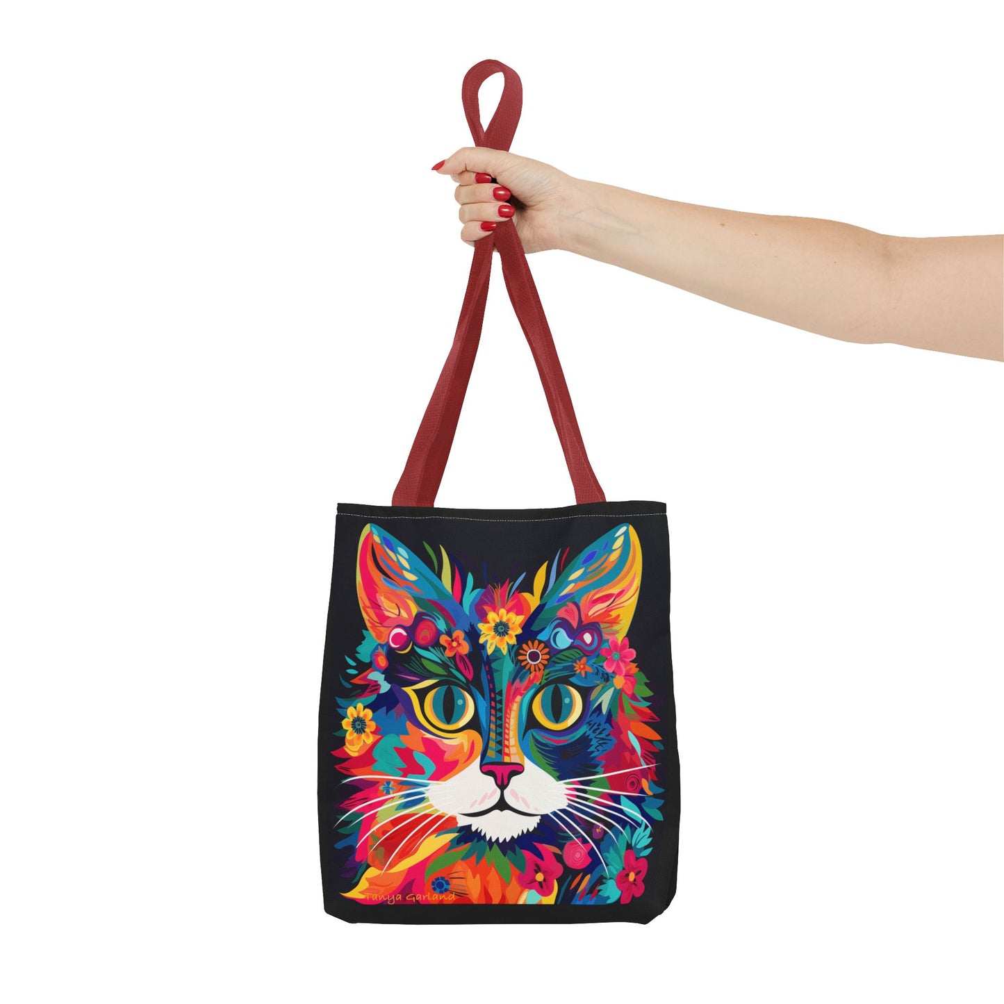 Meow De Fleur Art Cat Tote Bag