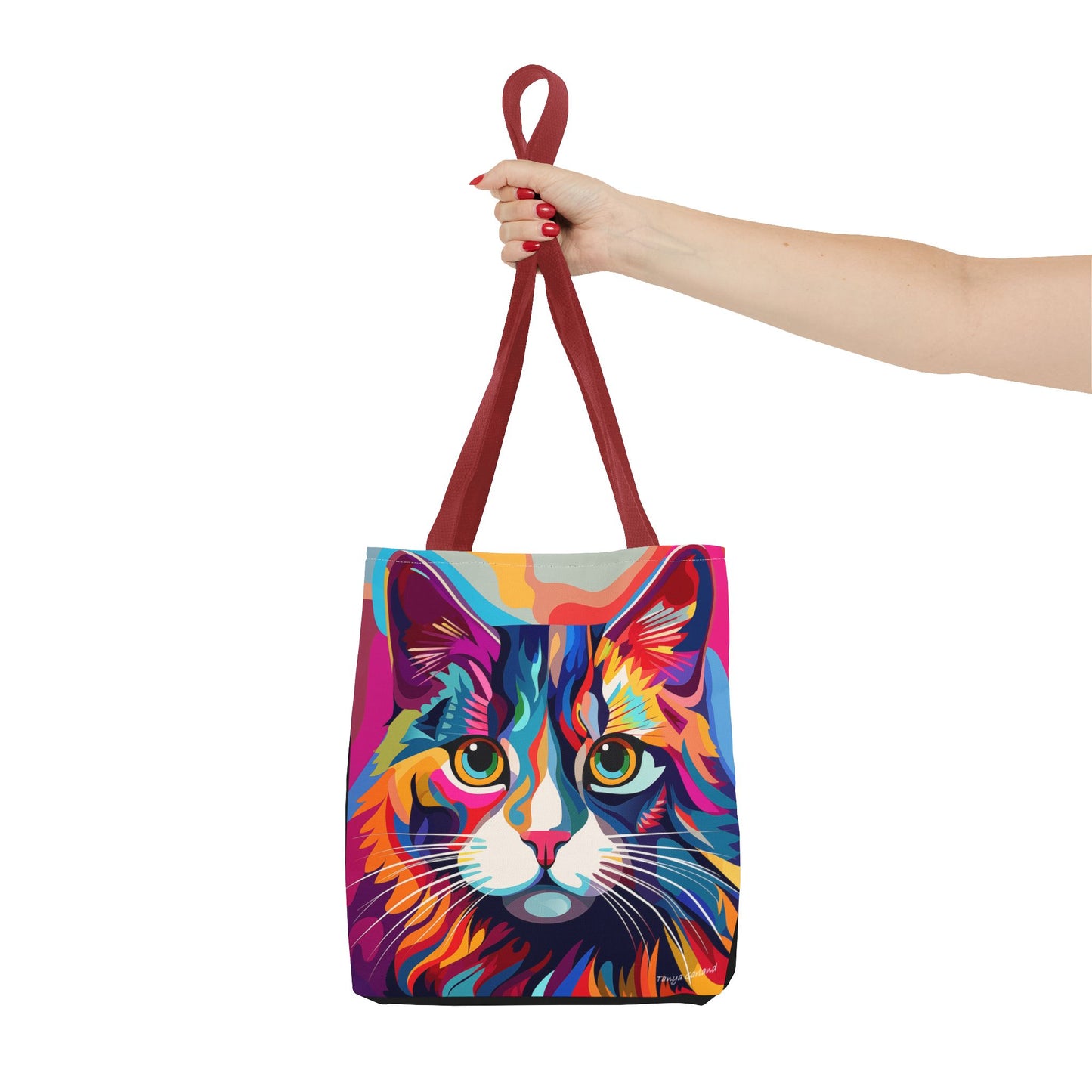 Modern Art Cat Tote Bag