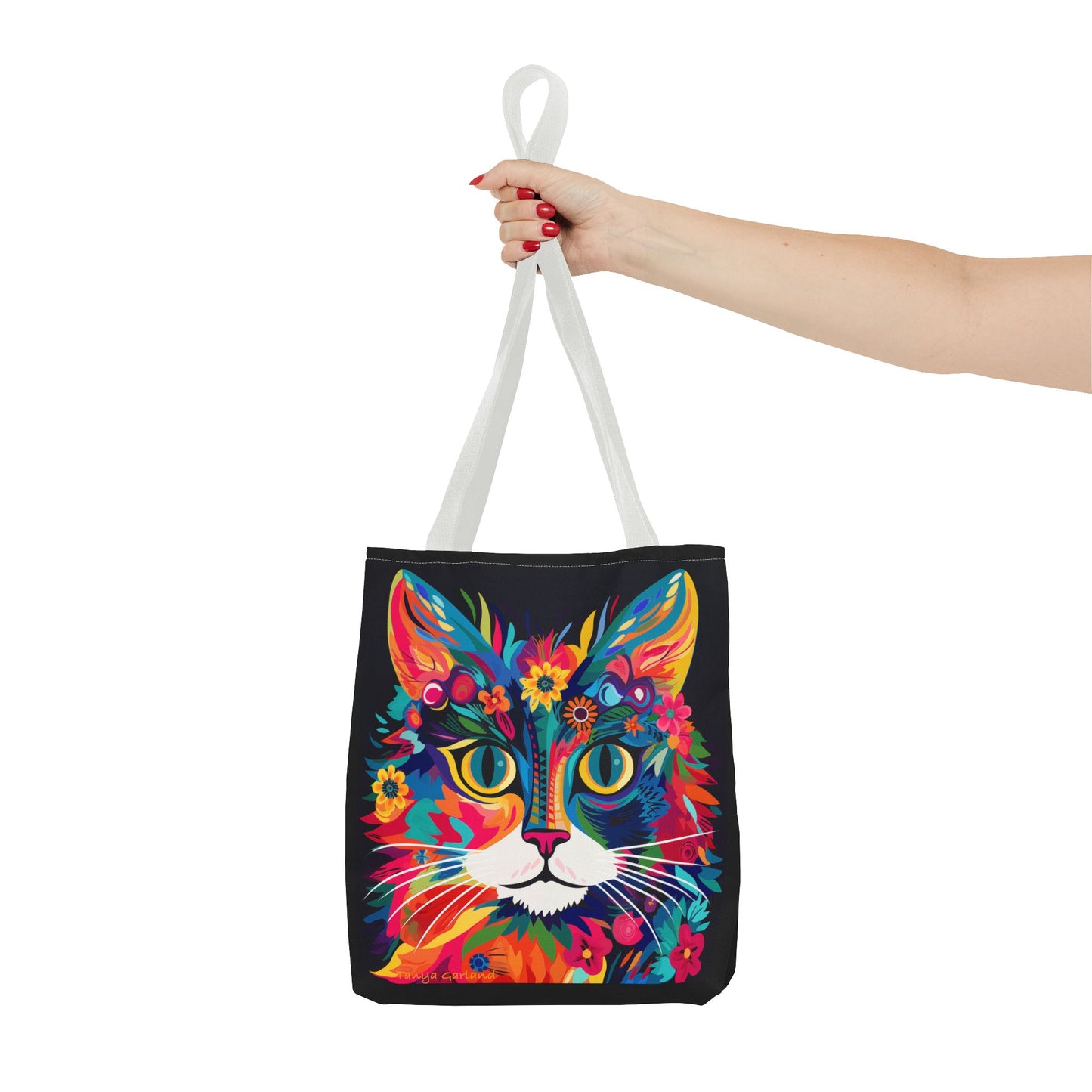 Meow De Fleur Art Cat Tote Bag