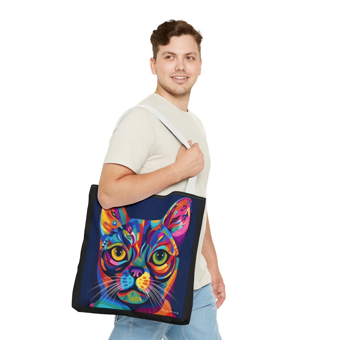 Abstract Cat Tote Bag